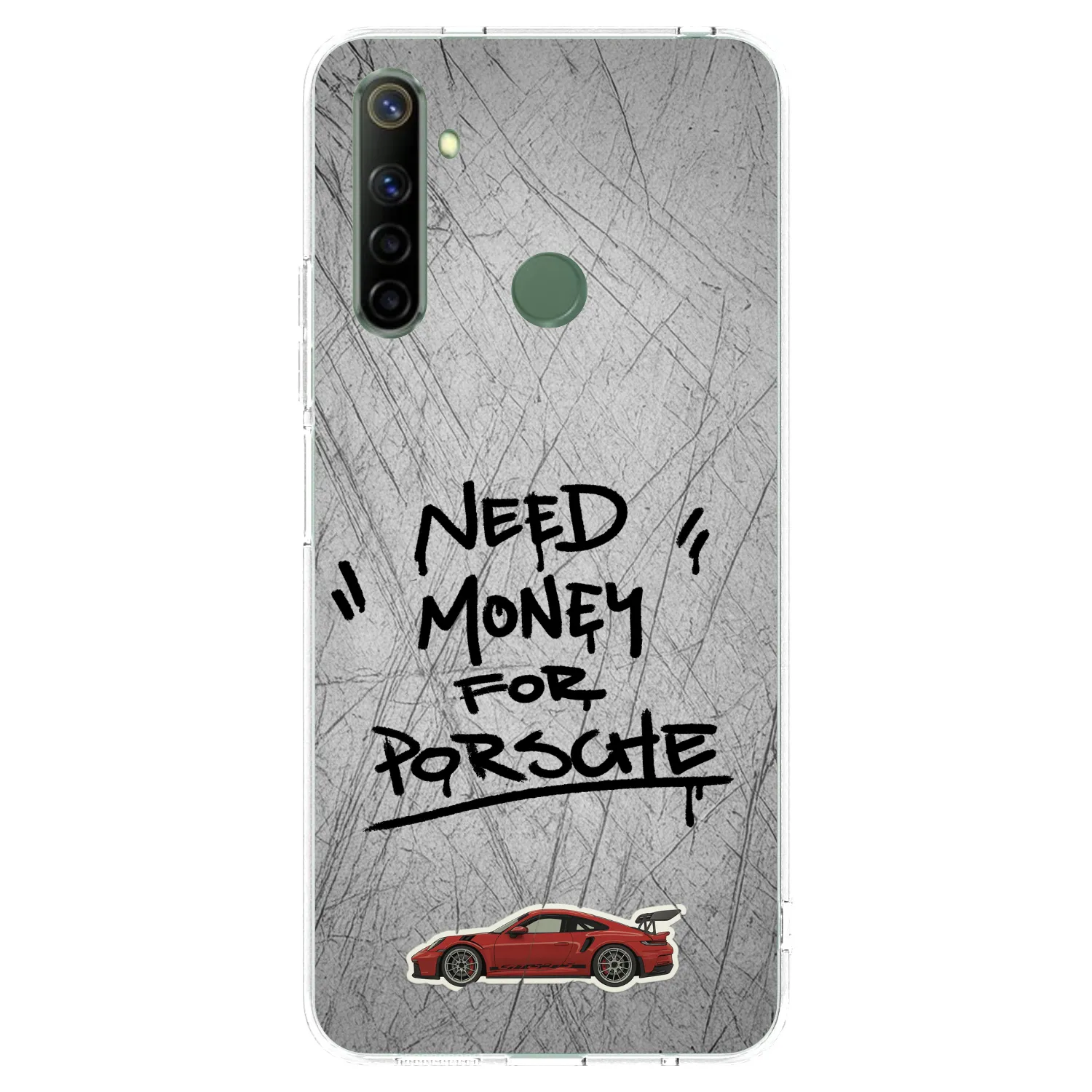 Picasee silikonska prozirna maskica za Realme 6i - Grey Drift