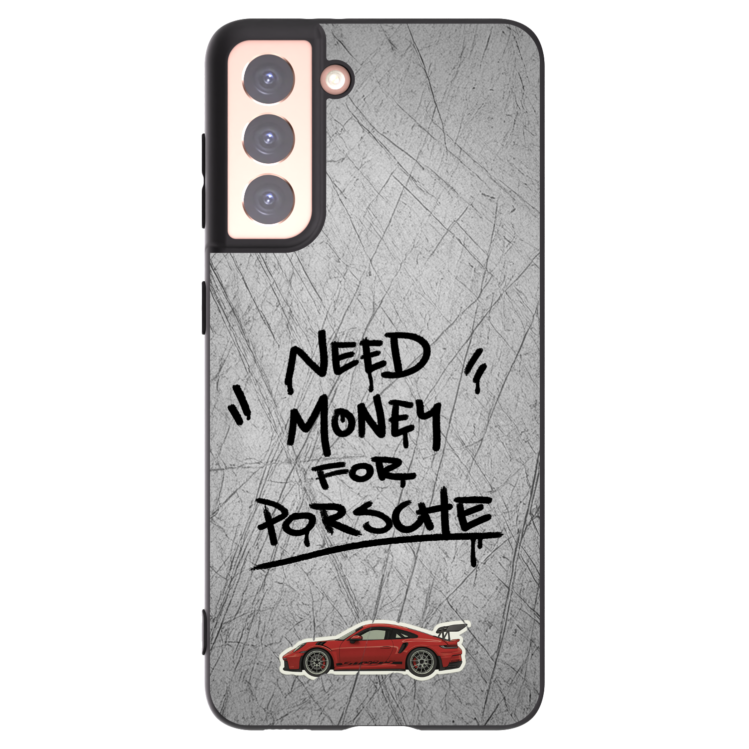 Picasee crna silikonska maskica za Samsung Galaxy S21 5G G991B - Grey Drift