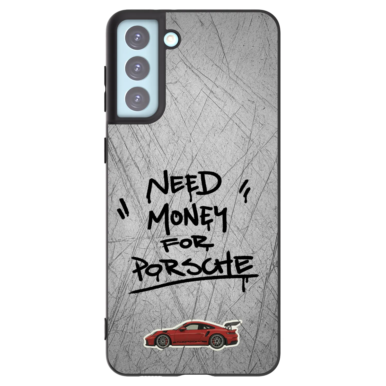 Picasee crna silikonska maskica za Samsung Galaxy S21+ 5G G996F - Grey Drift