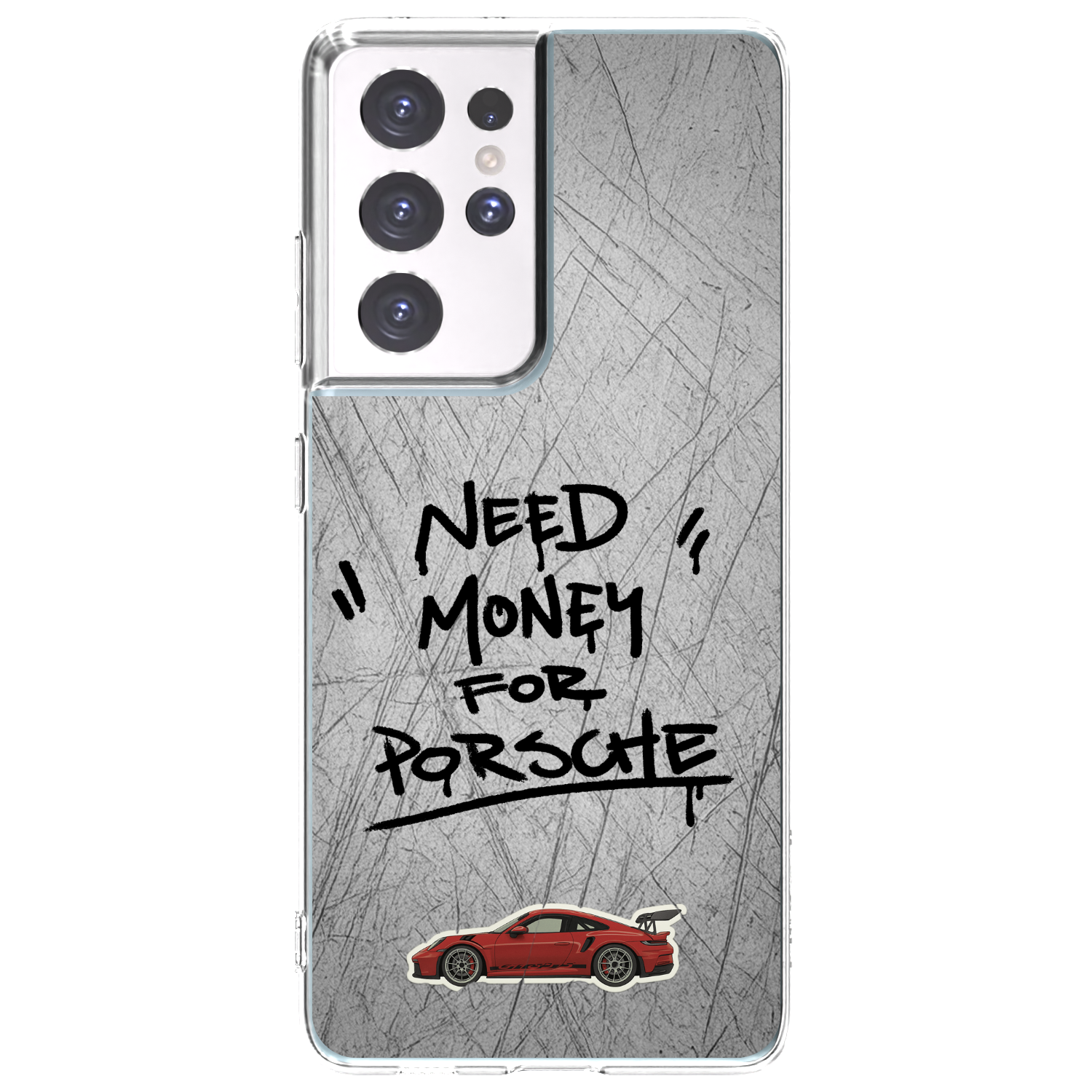 Picasee silikonska prozirna maskica za Samsung Galaxy S21 Ultra 5G G998B - Grey Drift