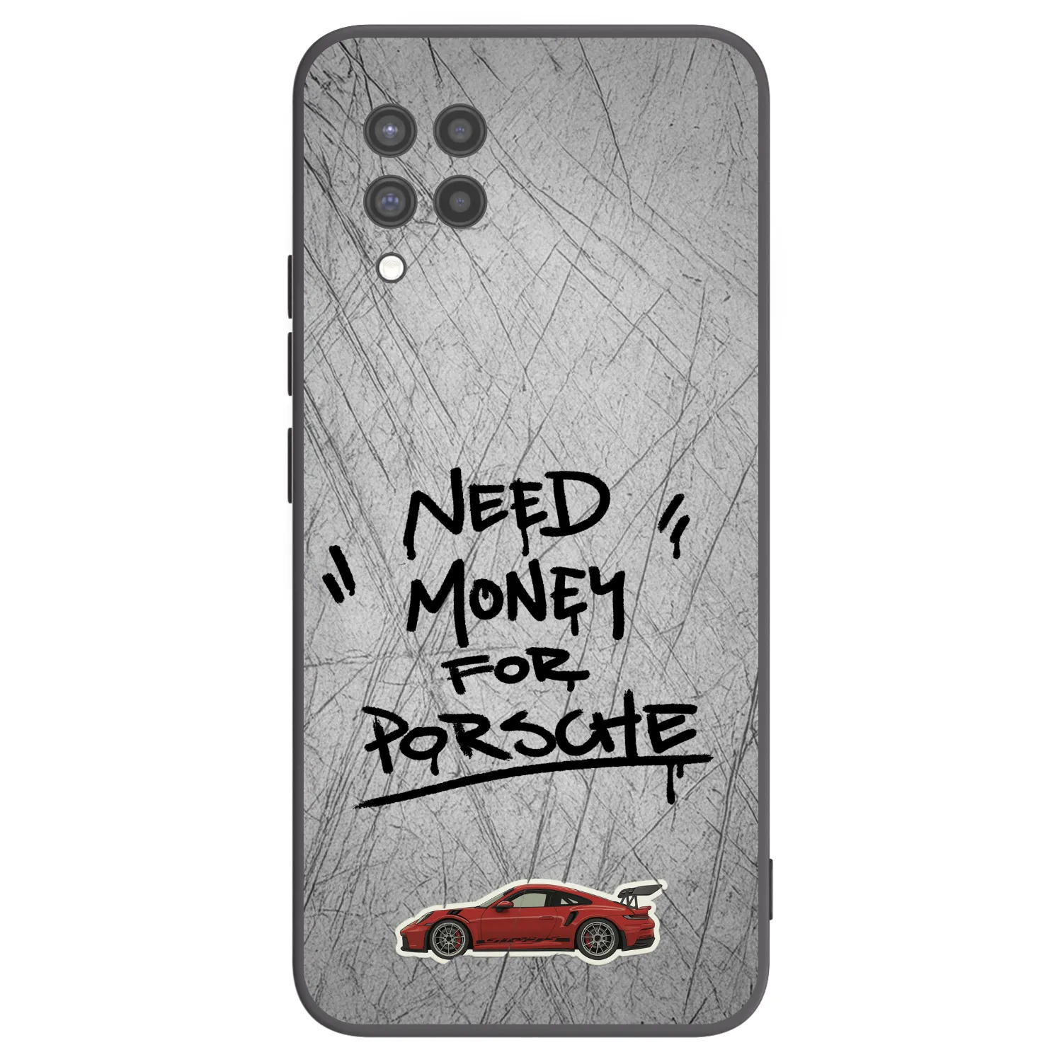 Picasee crna silikonska maskica za Samsung Galaxy A42 A426B - Grey Drift