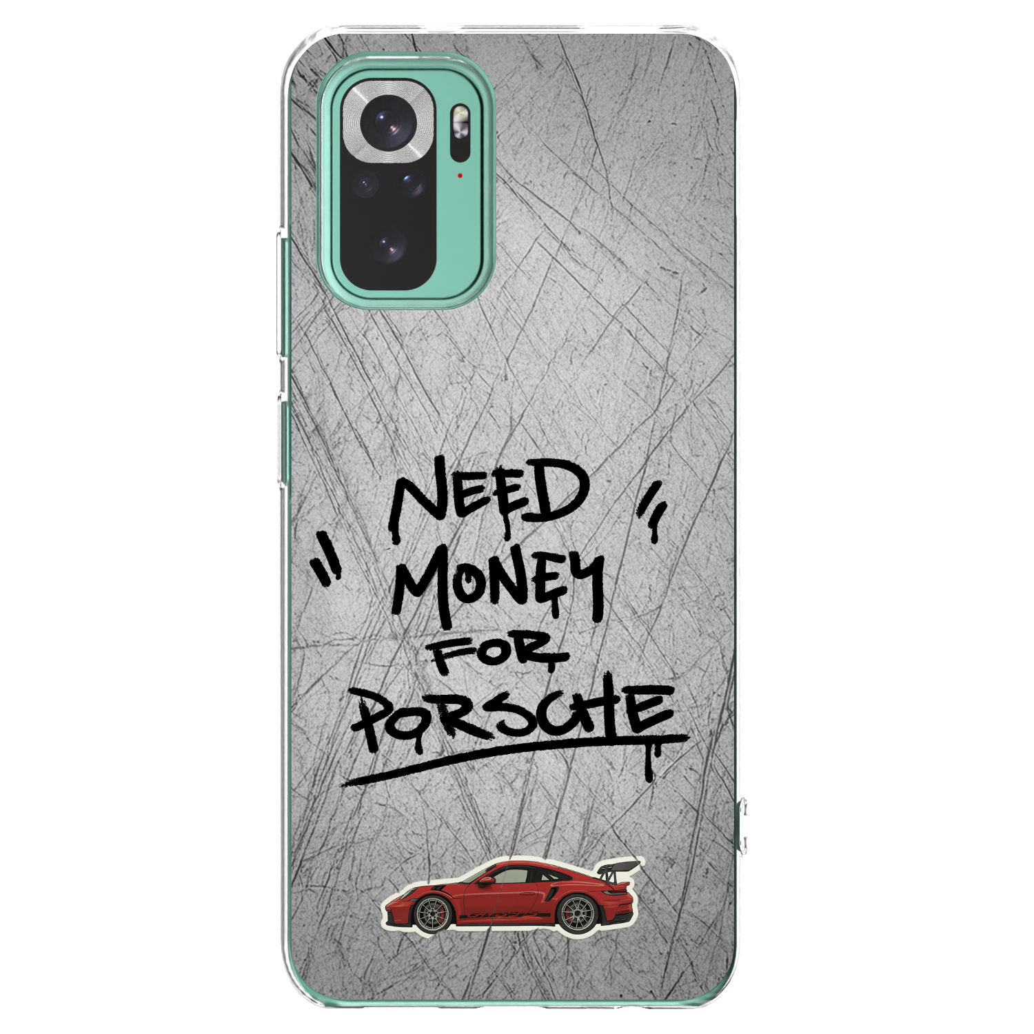 Picasee silikonska prozirna maskica za Xiaomi Redmi Note 10 Pro - Grey Drift