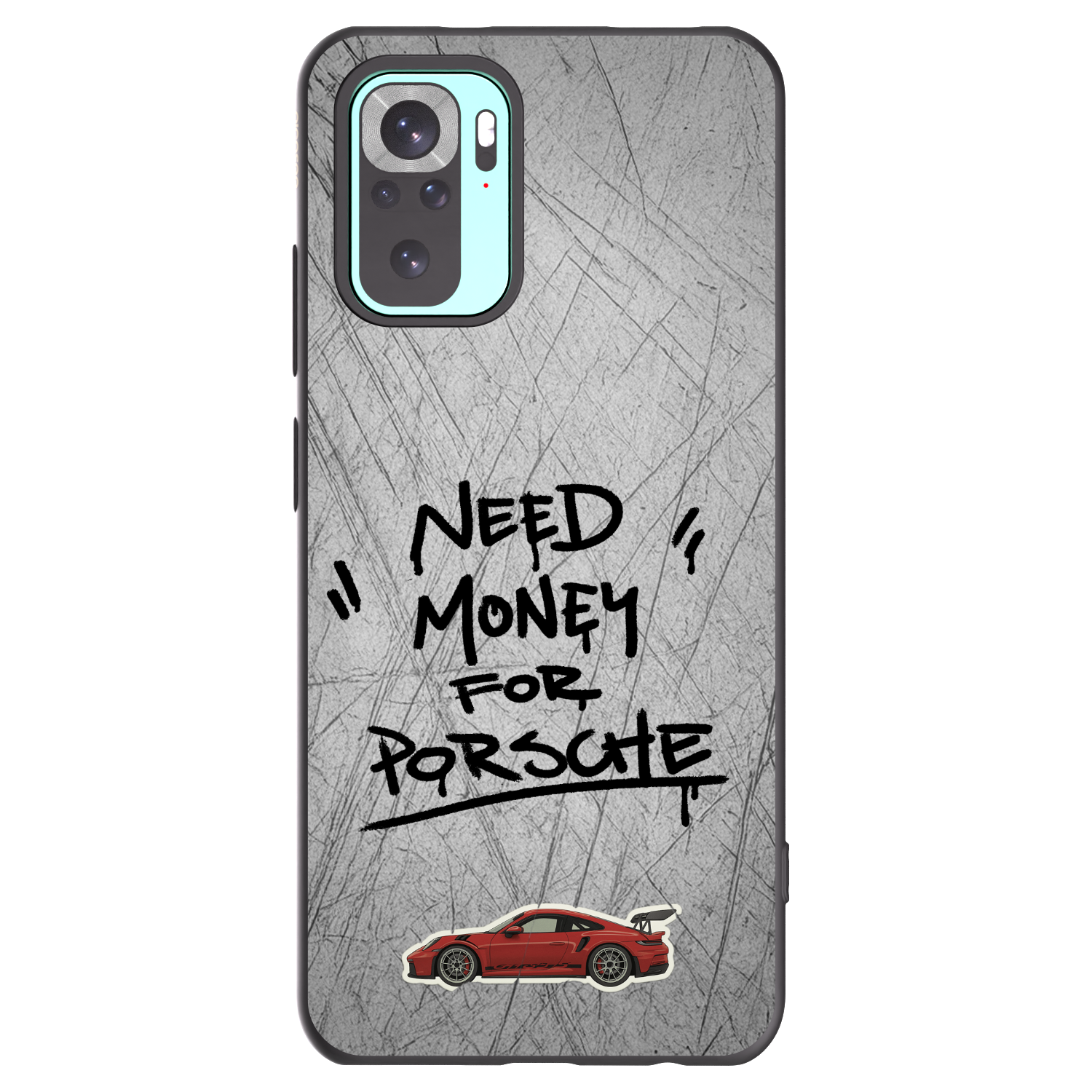 Picasee crna silikonska maskica za Xiaomi Redmi Note 10 Pro - Grey Drift