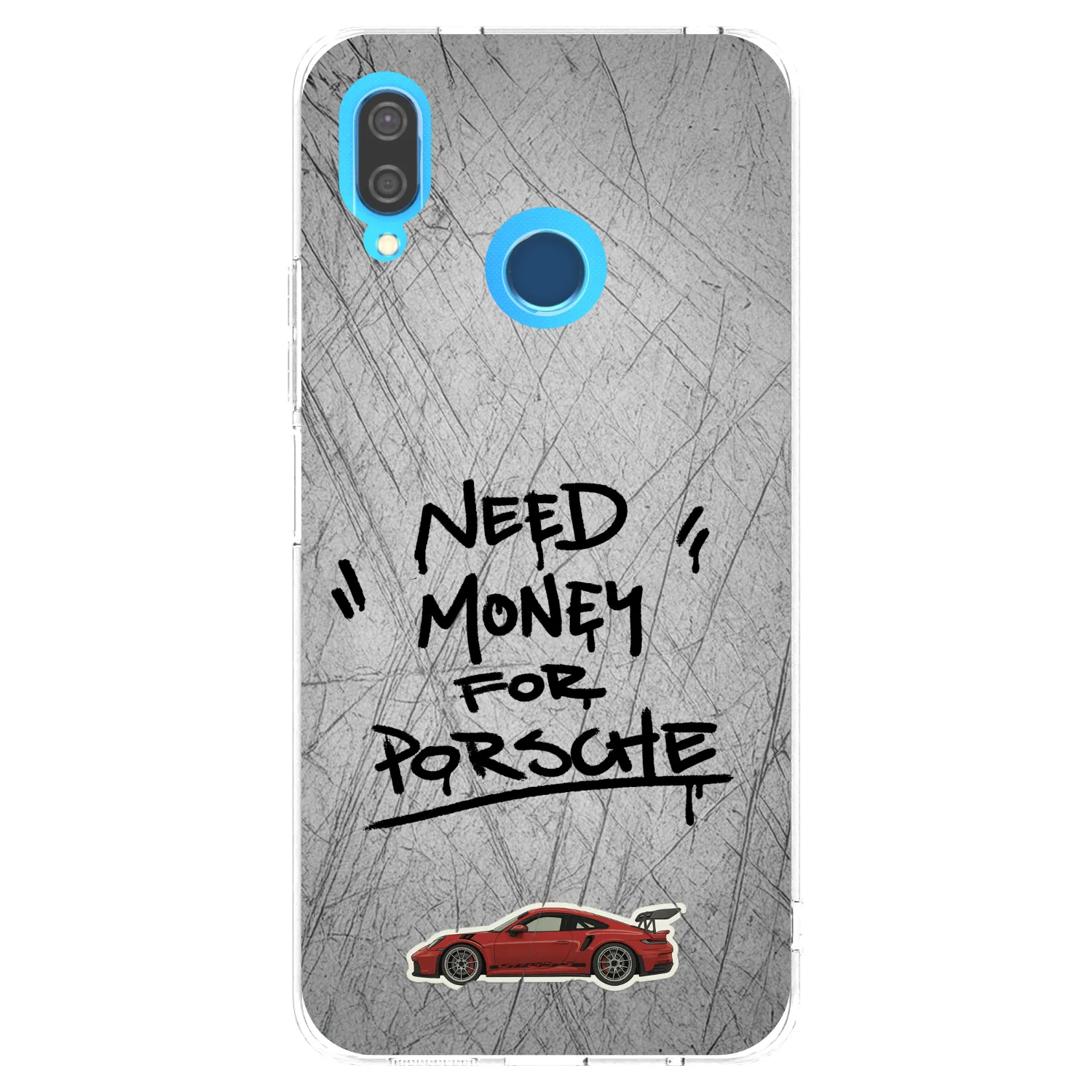 Picasee silikonska prozirna maskica za Huawei P20 Lite - Grey Drift