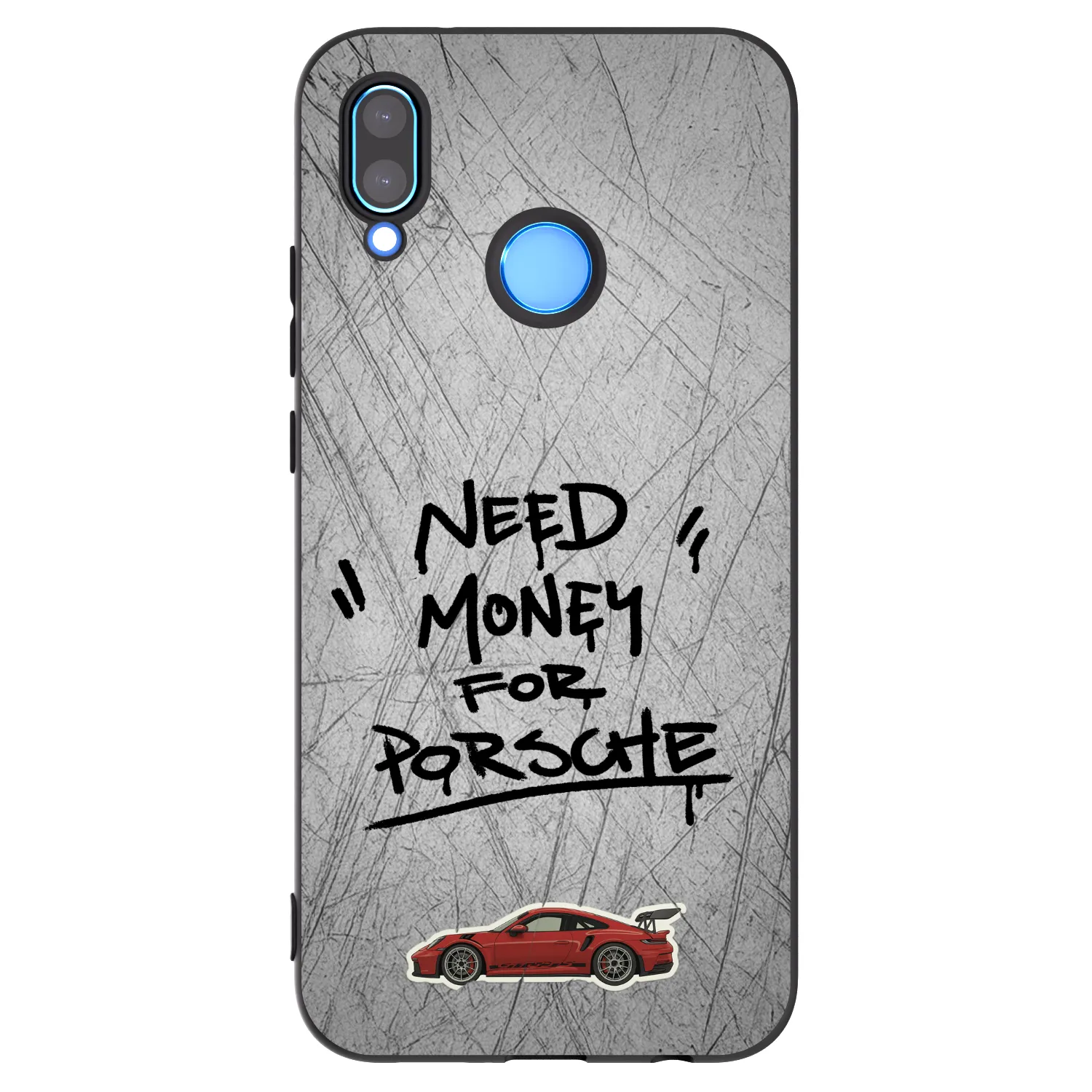 Picasee crna silikonska maskica za Huawei P20 Lite - Grey Drift