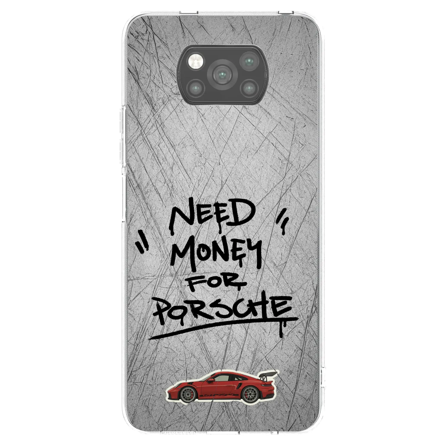 Picasee crna silikonska maskica za Xiaomi Poco X3 Pro - Grey Drift