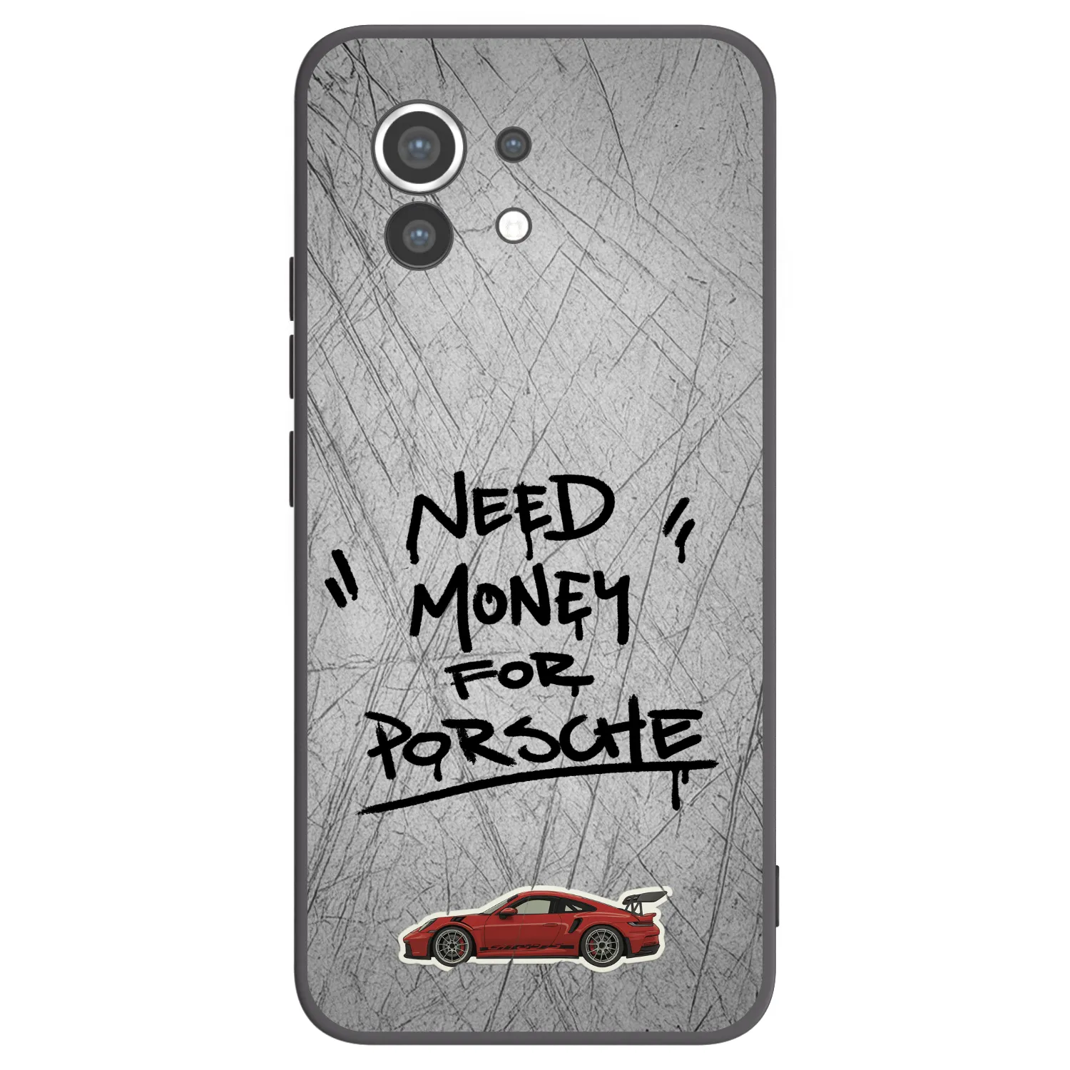 Picasee crna silikonska maskica za Xiaomi Mi 11 - Grey Drift