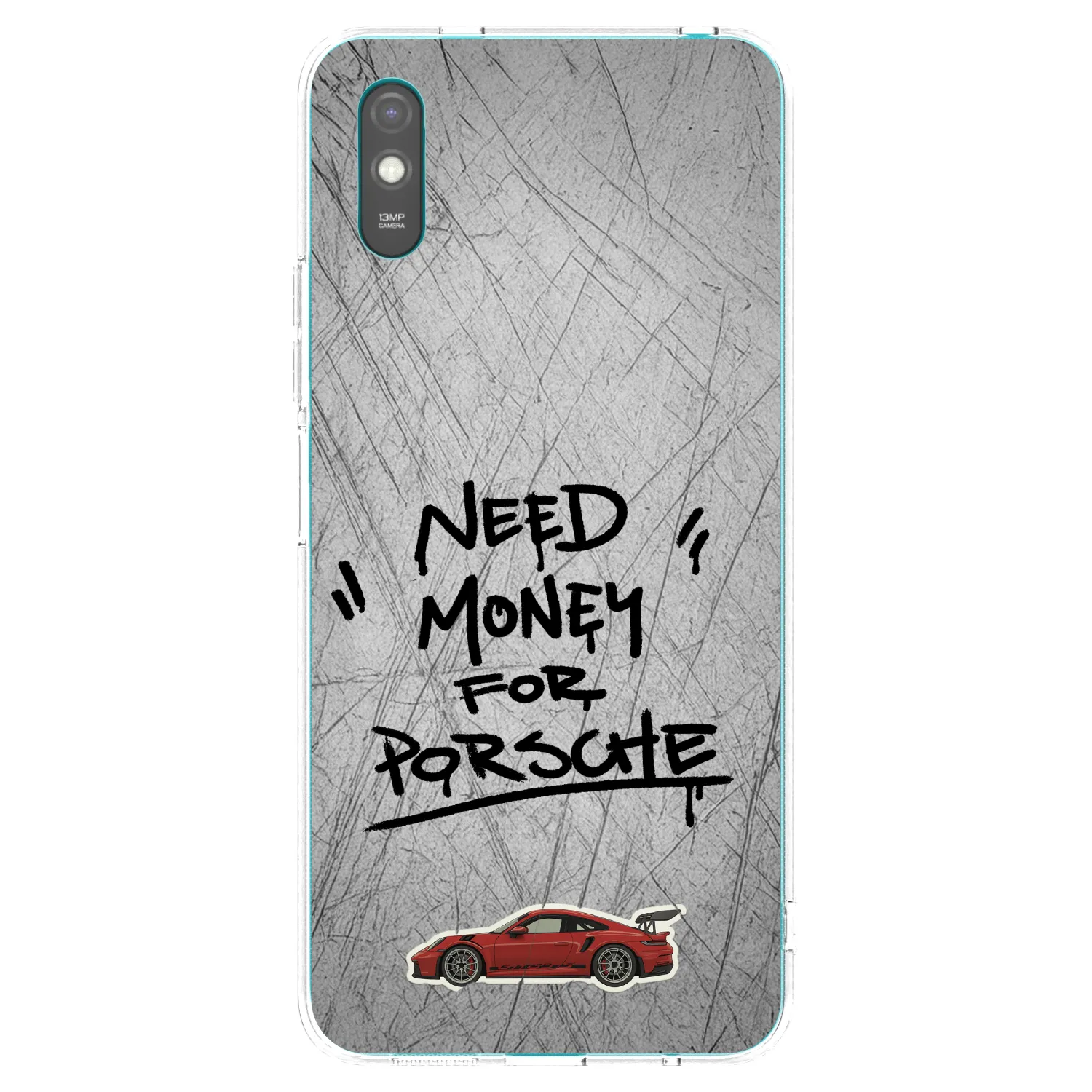 Picasee silikonska prozirna maskica za Xiaomi Redmi 9AT - Grey Drift