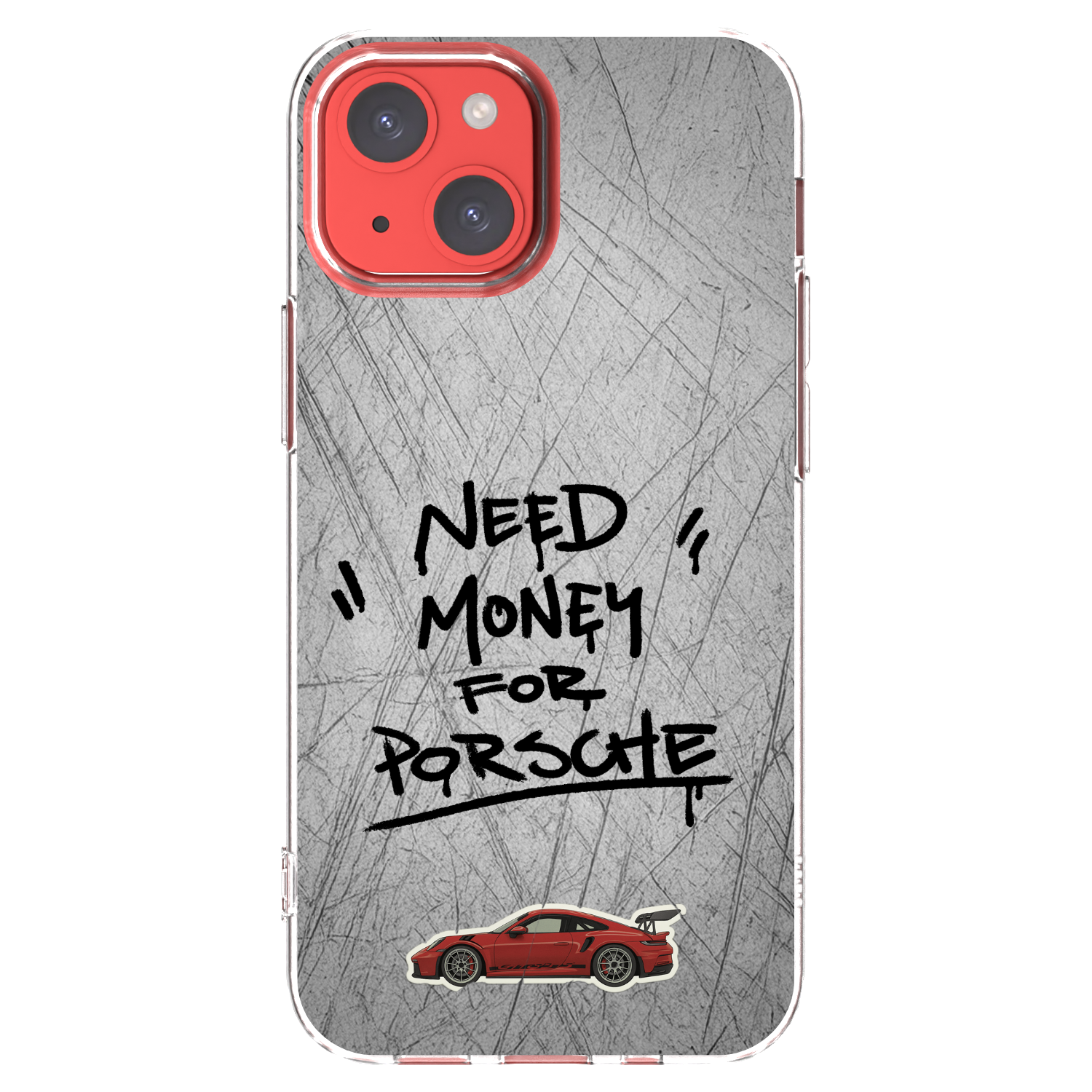 Picasee silikonska prozirna maskica za Apple iPhone 13 mini - Grey Drift
