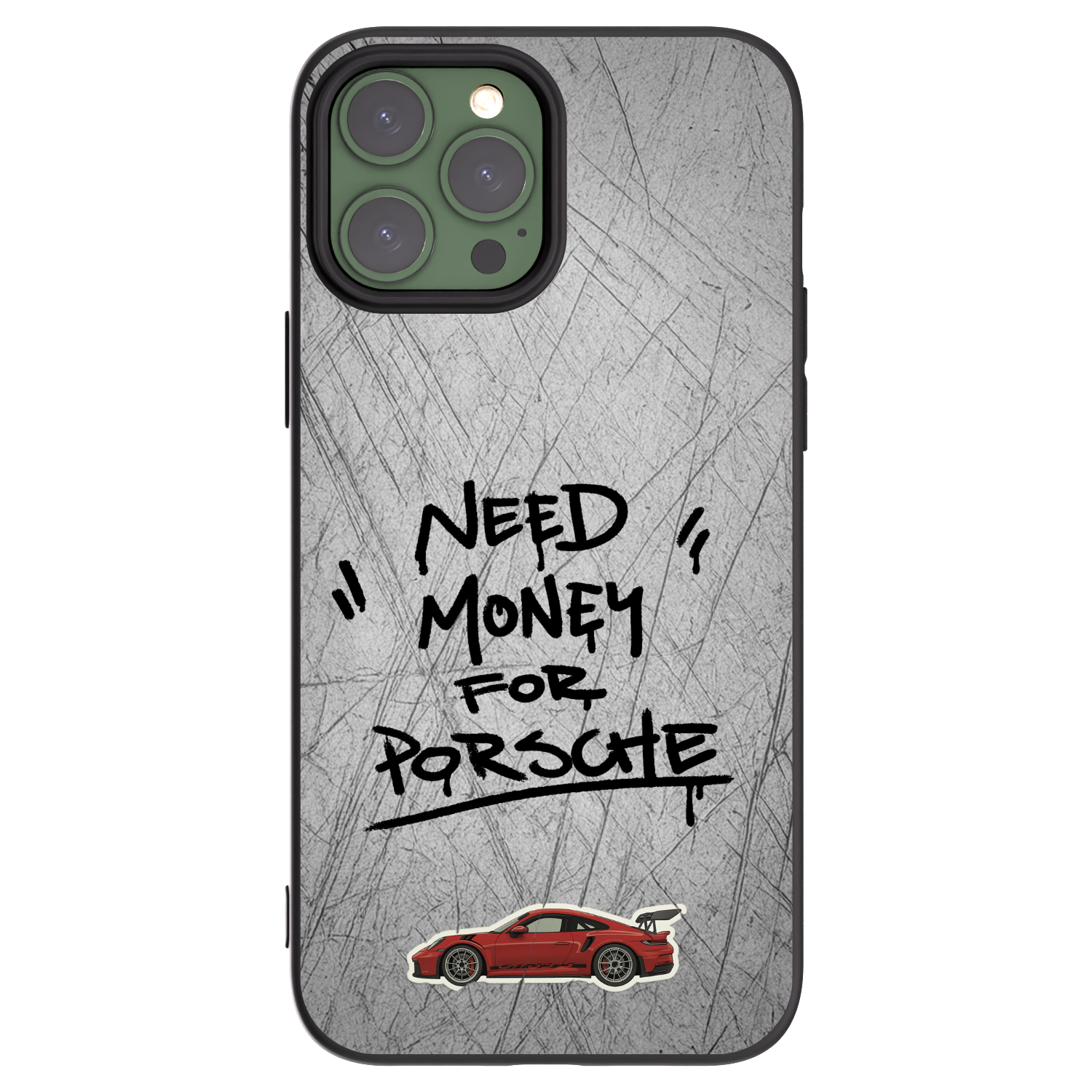 Picasee crna silikonska maskica za Apple iPhone 13 Pro Max - Grey Drift