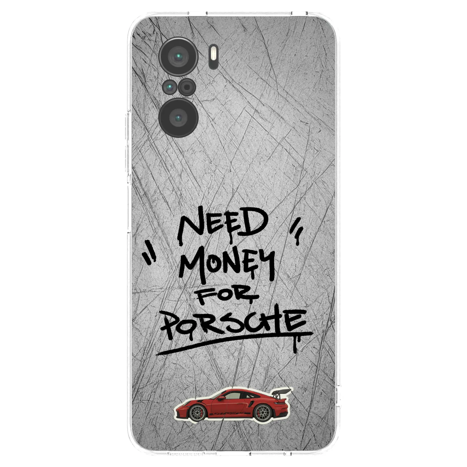 Picasee silikonska prozirna maskica za Xiaomi Poco F3 - Grey Drift