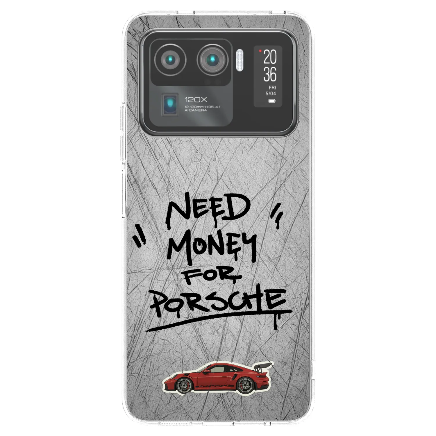 Picasee silikonska prozirna maskica za Xiaomi Mi 11 Ultra - Grey Drift