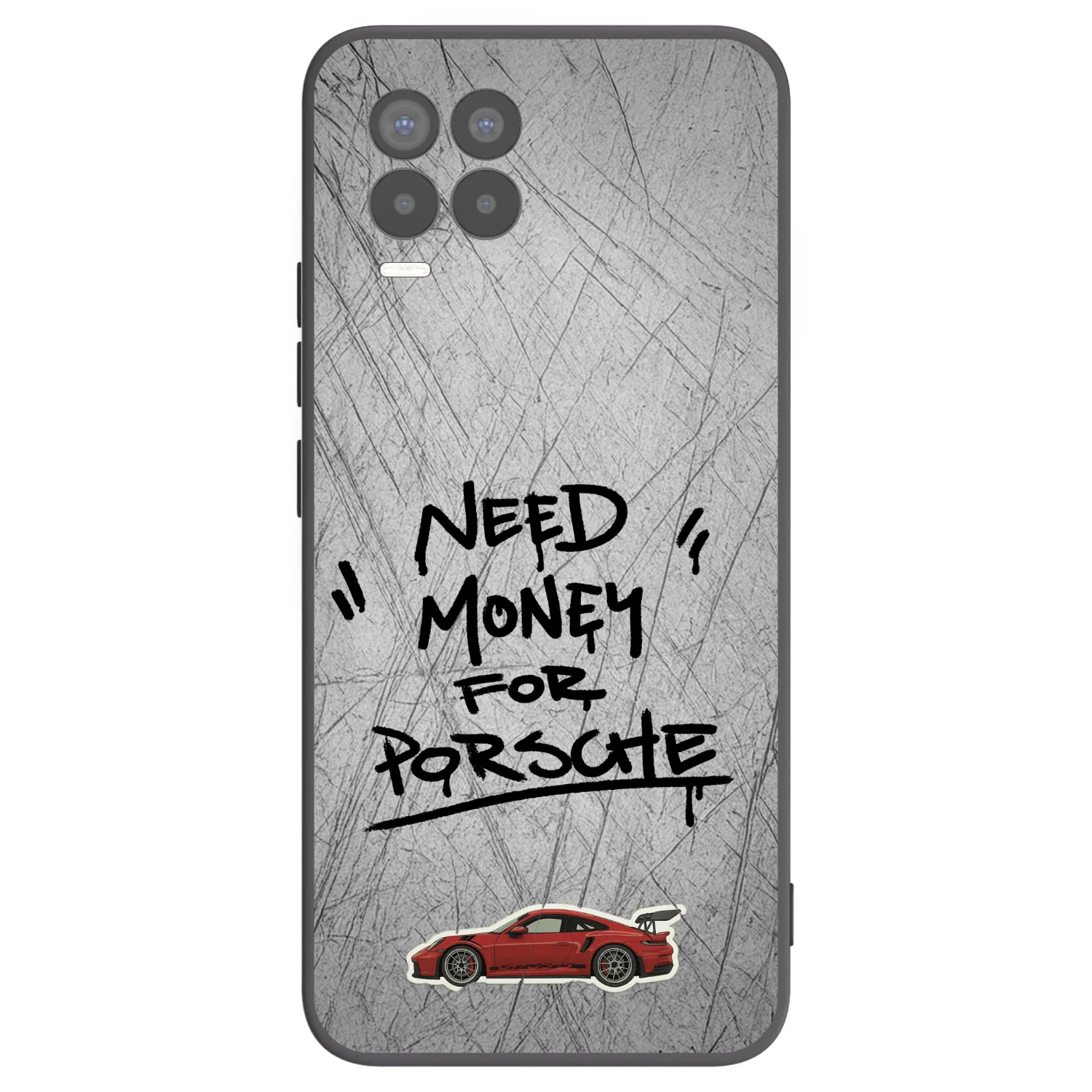 Picasee crna silikonska maskica za Realme 8 4G - Grey Drift