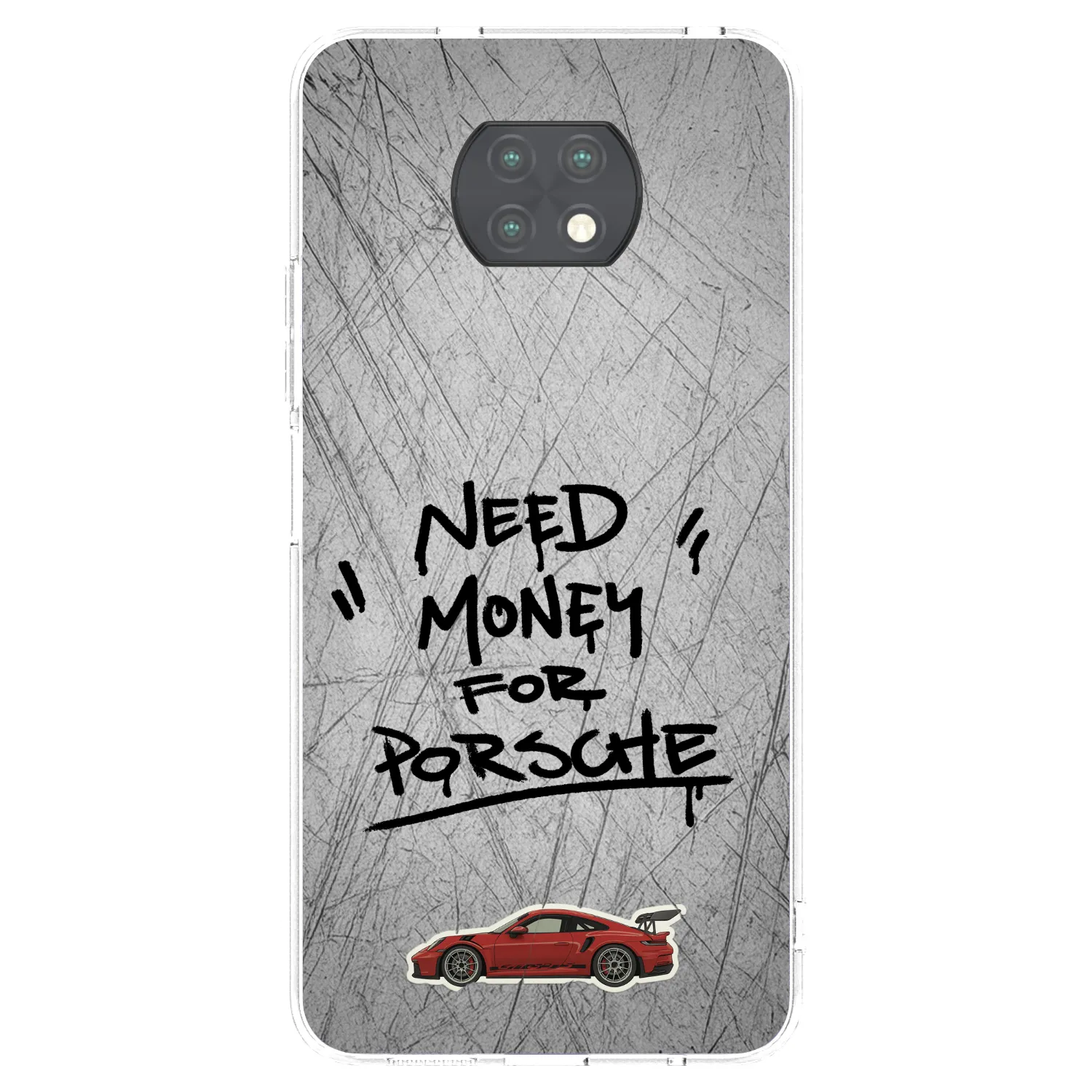 Picasee silikonska prozirna maskica za Xiaomi Redmi Note 9T - Grey Drift