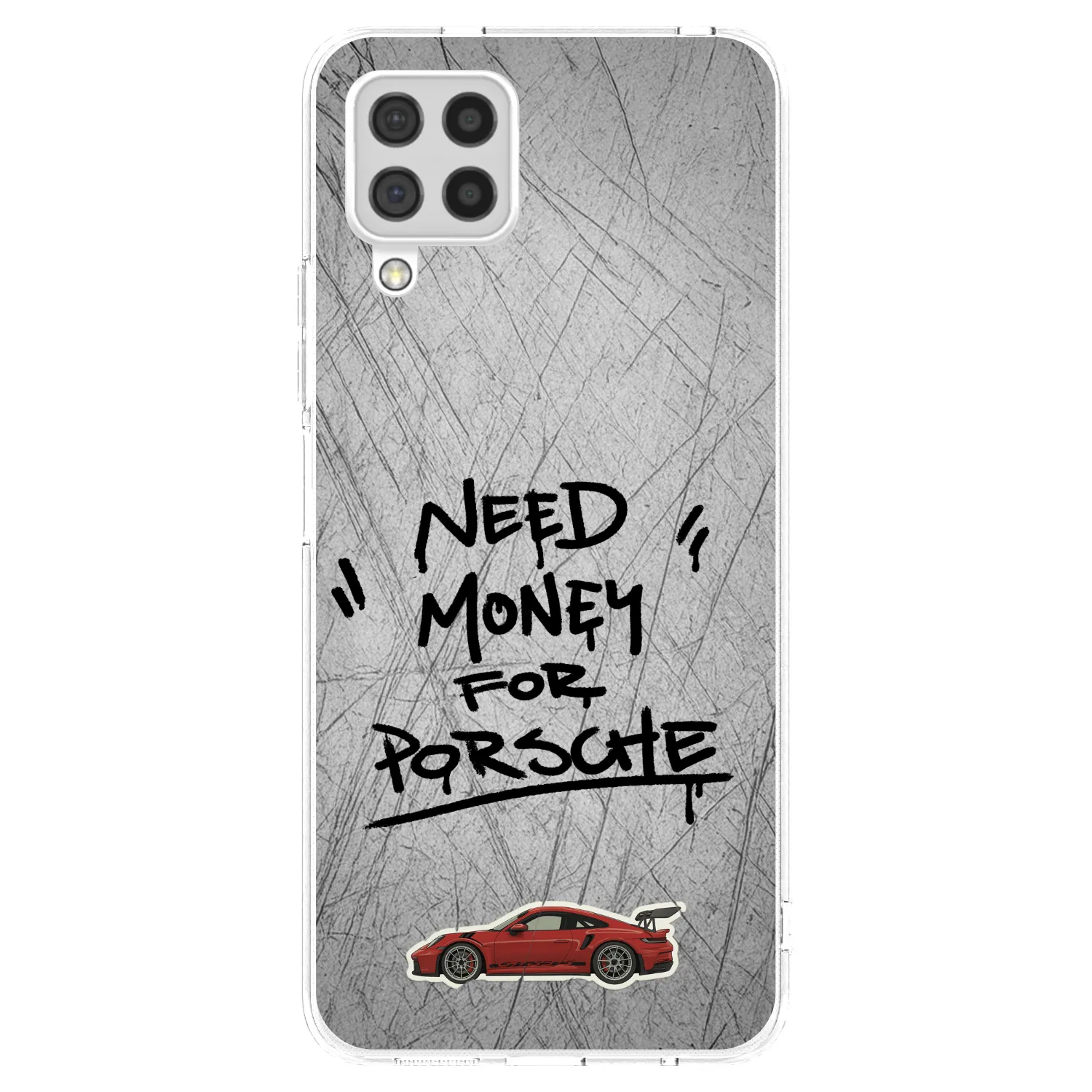 Picasee silikonska prozirna maskica za Samsung Galaxy A22 A225F 4G - Grey Drift