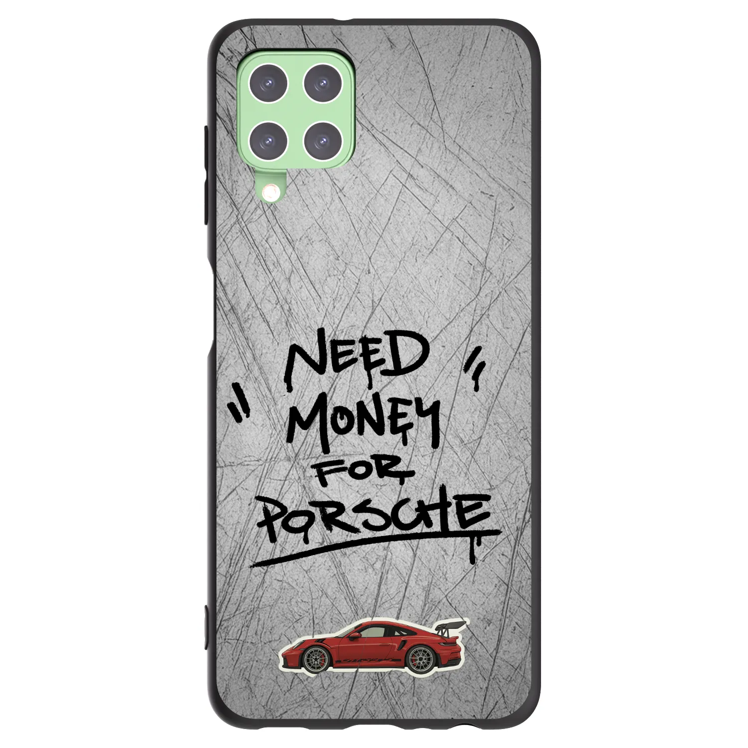 Picasee crna silikonska maskica za Samsung Galaxy A22 A225F 4G - Grey Drift