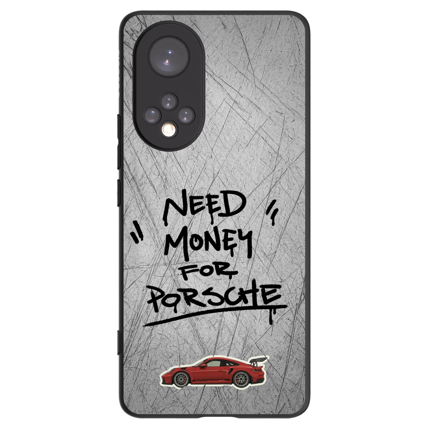 Picasee crna silikonska maskica za Huawei Nova 9 - Grey Drift