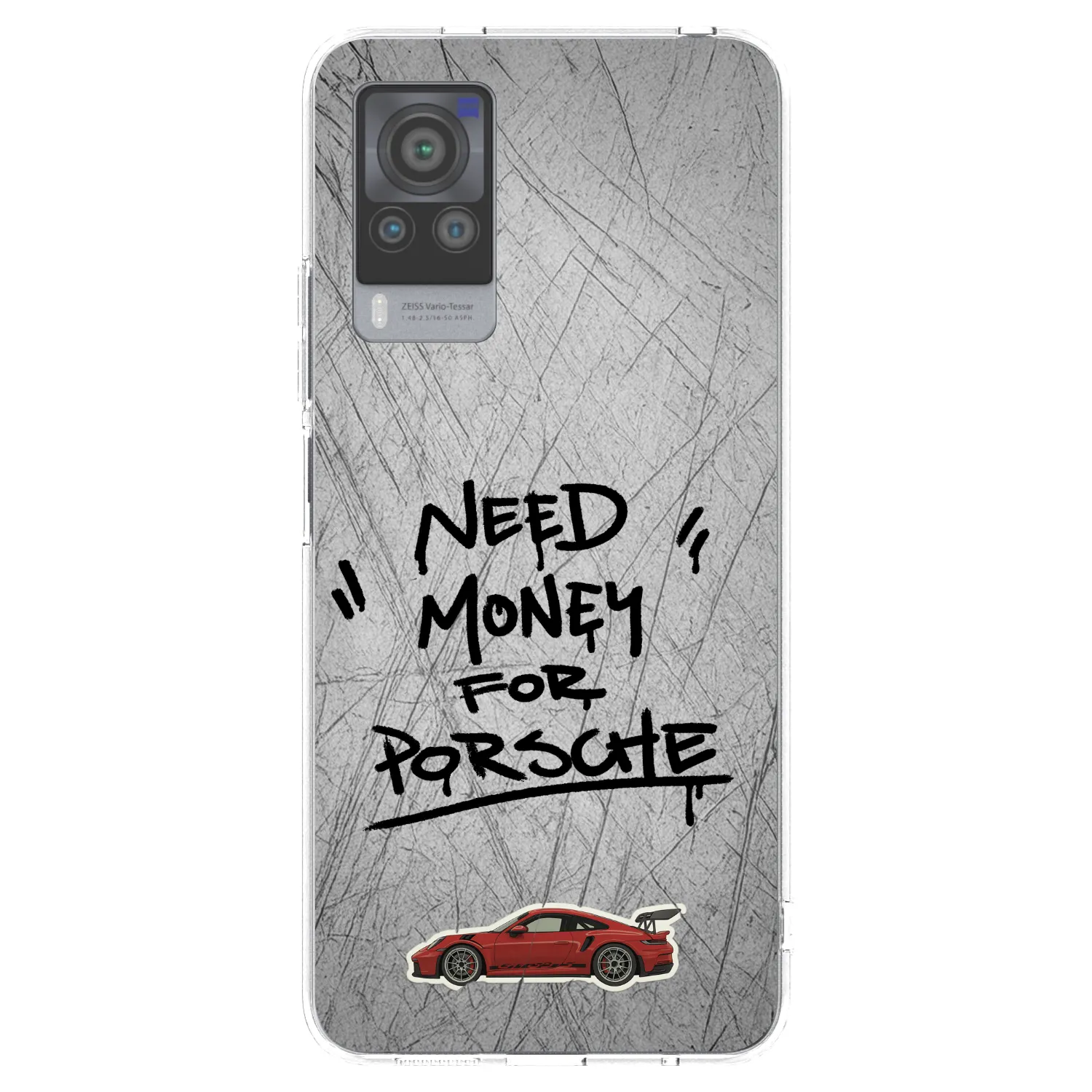 Picasee silikonska prozirna maskica za Vivo X60 Pro 5G - Grey Drift