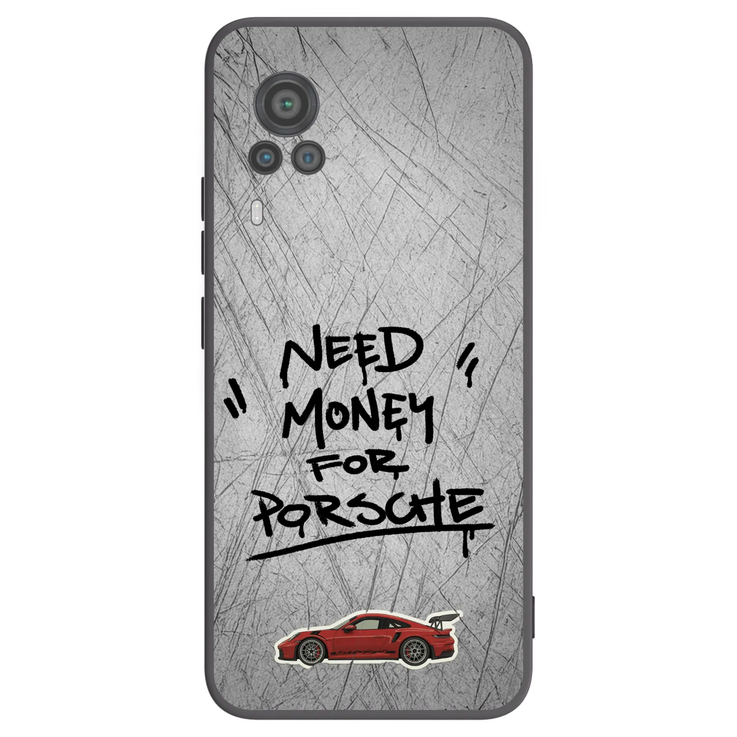 Picasee crna silikonska maskica za Vivo X60 Pro 5G - Grey Drift