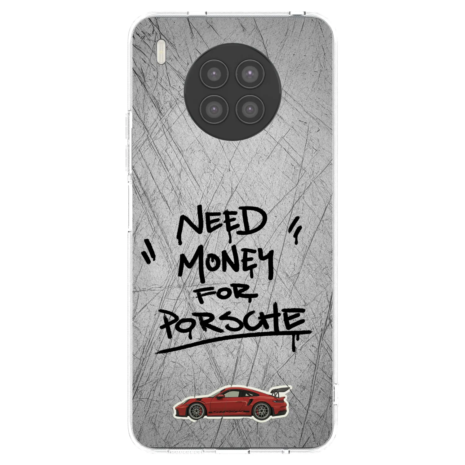 Picasee silikonska prozirna maskica za Huawei Nova 8i - Grey Drift
