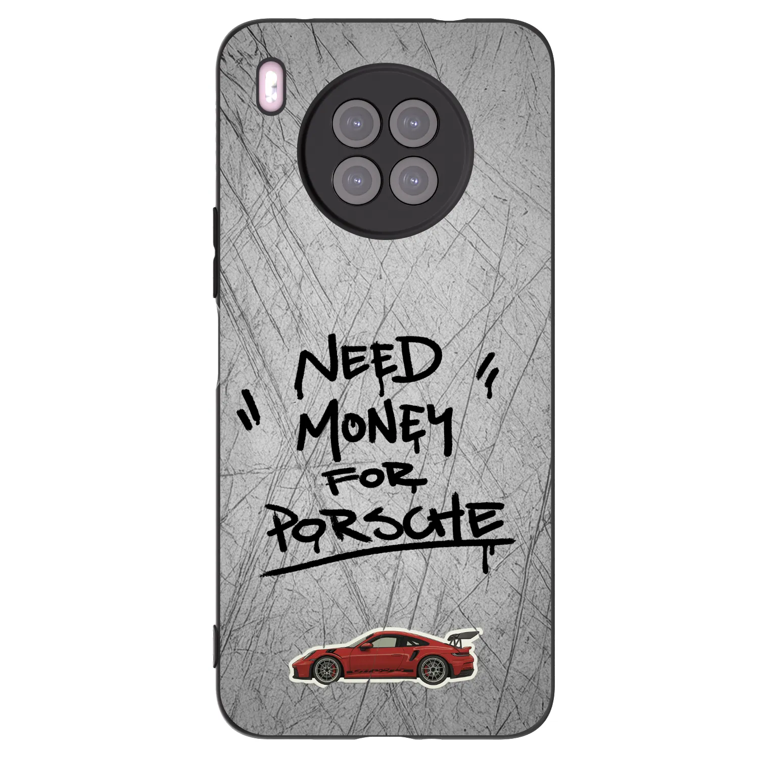 Picasee crna silikonska maskica za Huawei Nova 8i - Grey Drift
