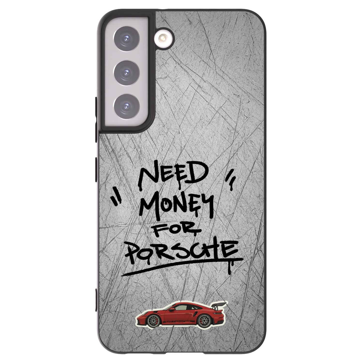 Picasee crna silikonska maskica za Samsung Galaxy S22 5G - Grey Drift