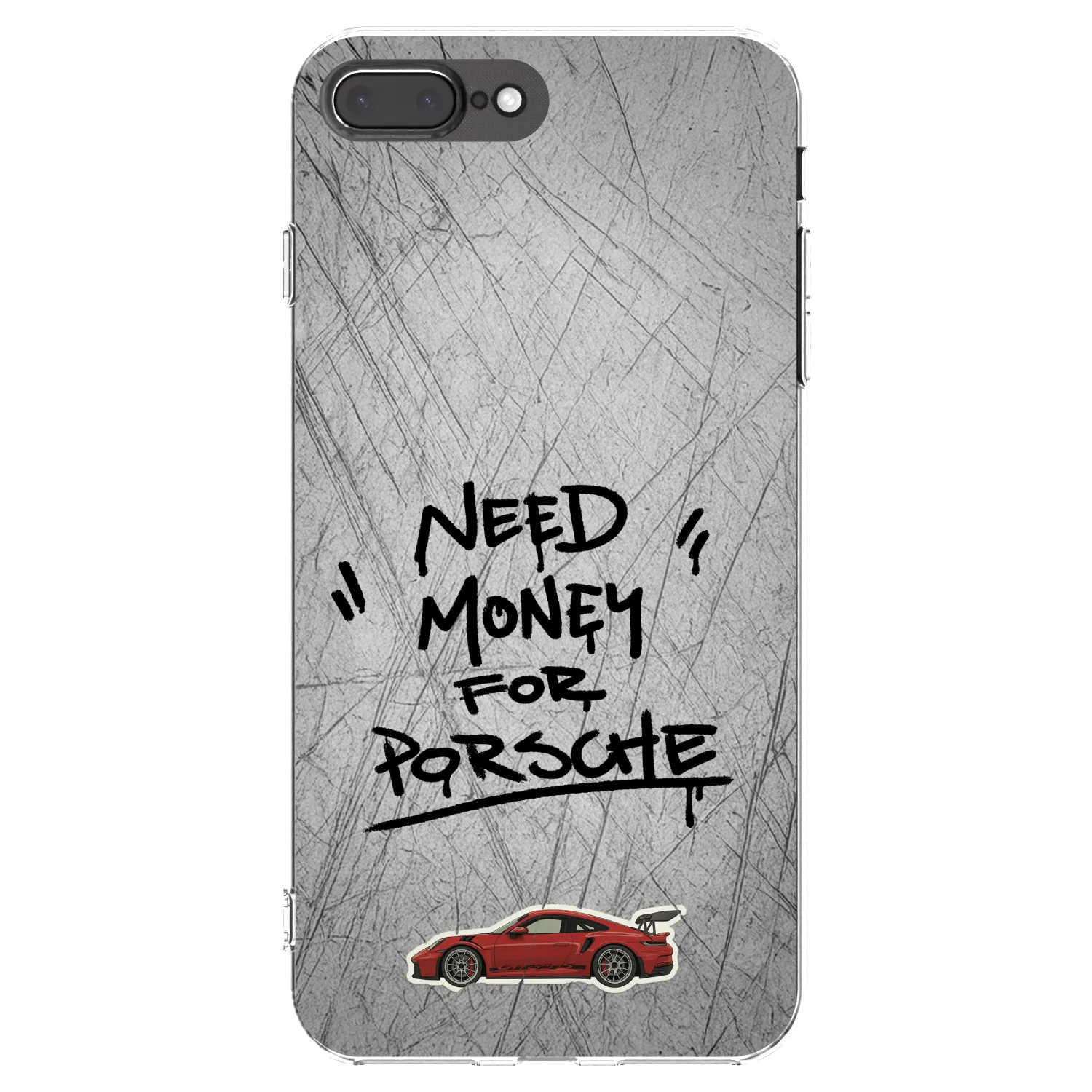 Picasee silikonska prozirna maskica za Apple iPhone 7 Plus - Grey Drift