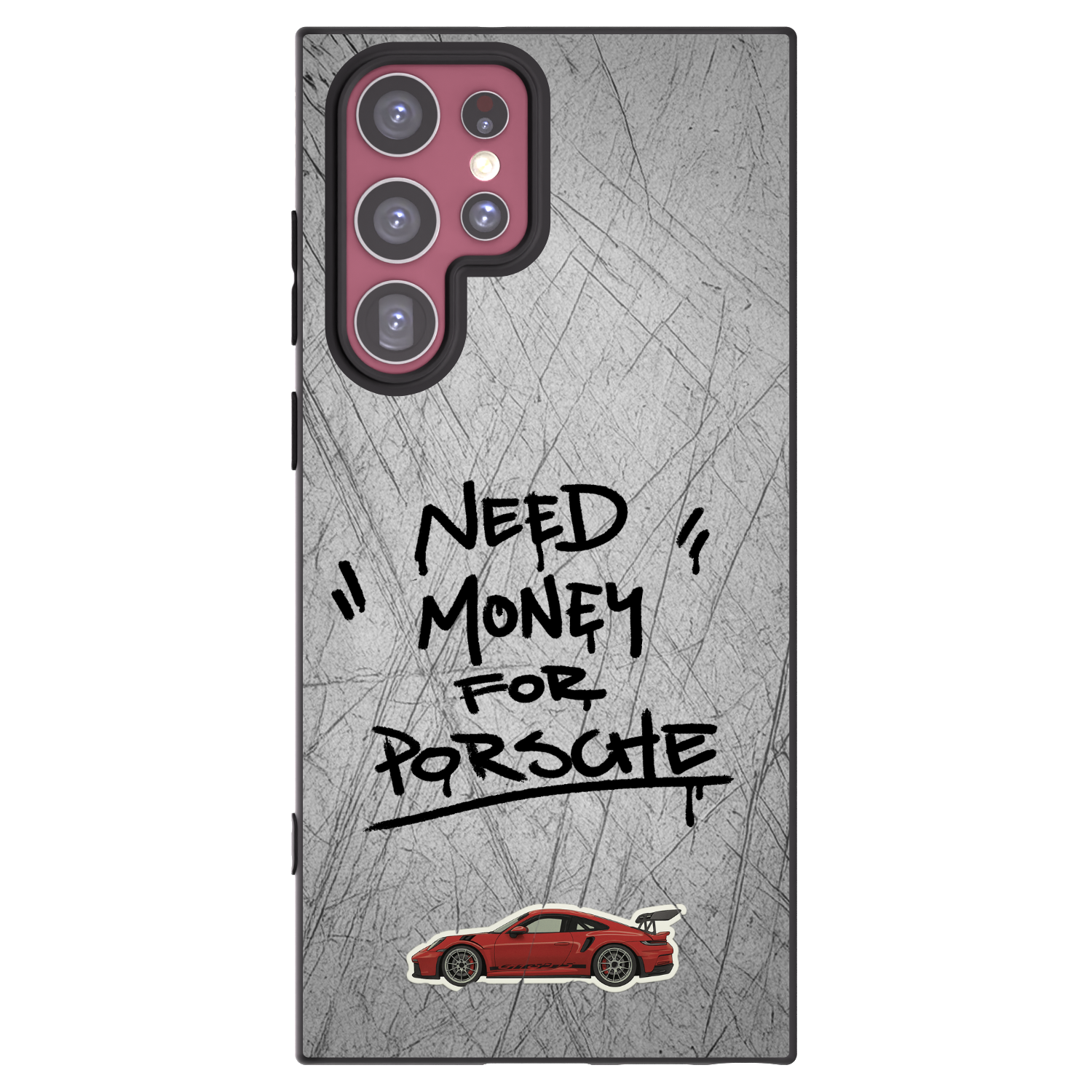 Picasee crna silikonska maskica za Samsung Galaxy S22 Ultra 5G - Grey Drift