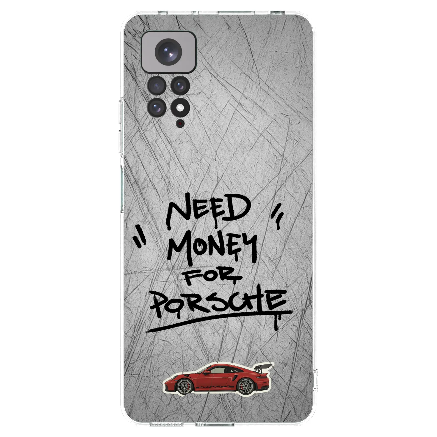 Picasee silikonska prozirna maskica za Xiaomi Redmi Note 11 - Grey Drift