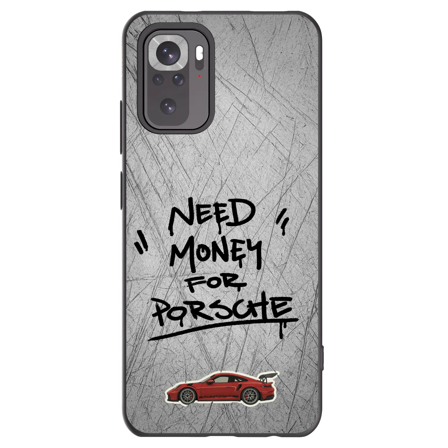 Picasee crna silikonska maskica za Xiaomi Redmi Note 11S 4G - Grey Drift
