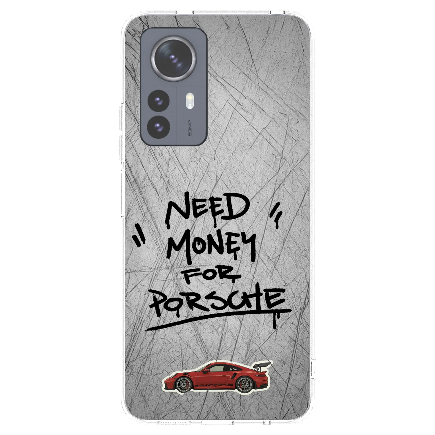 Picasee silikonska prozirna maskica za Xiaomi 12 Pro - Grey Drift