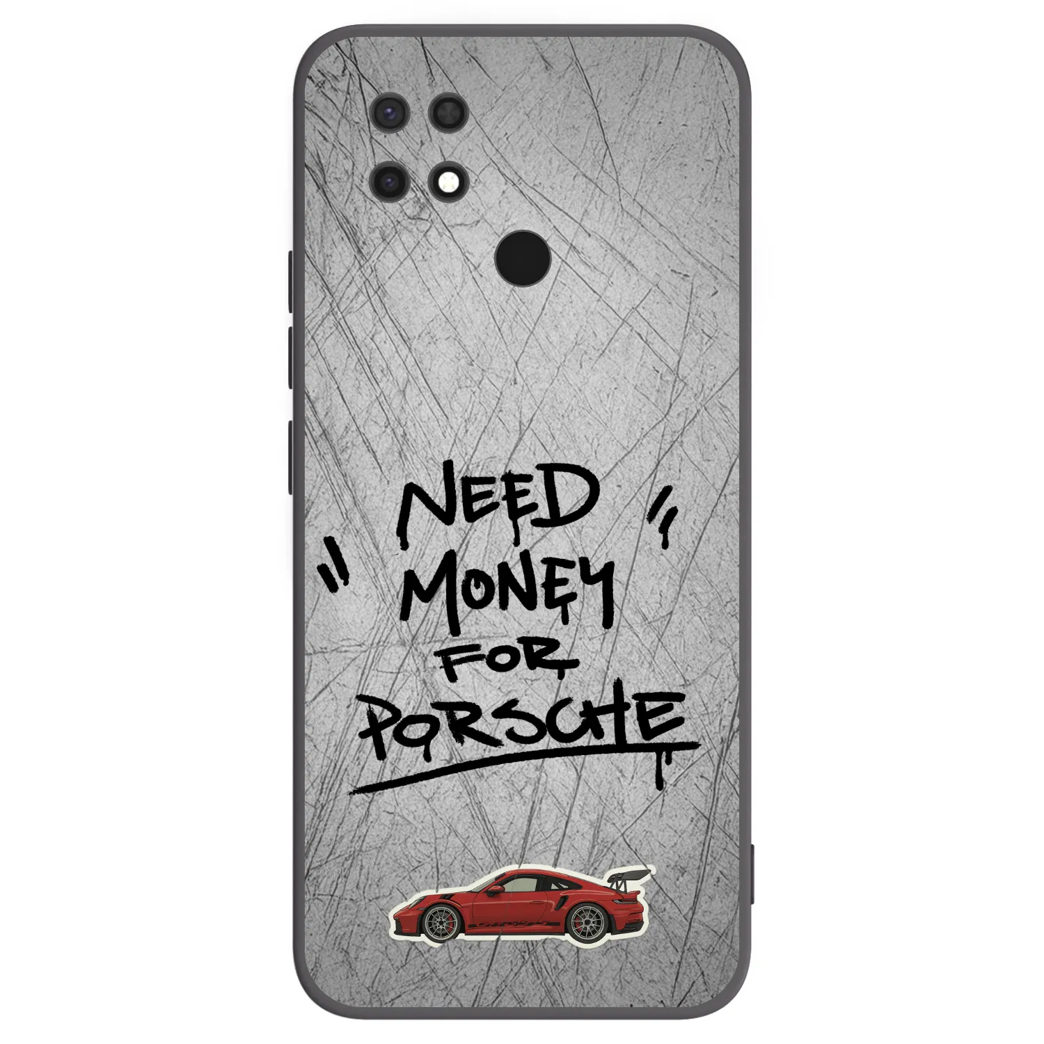 Picasee crna silikonska maskica za Xiaomi Redmi 10C - Grey Drift