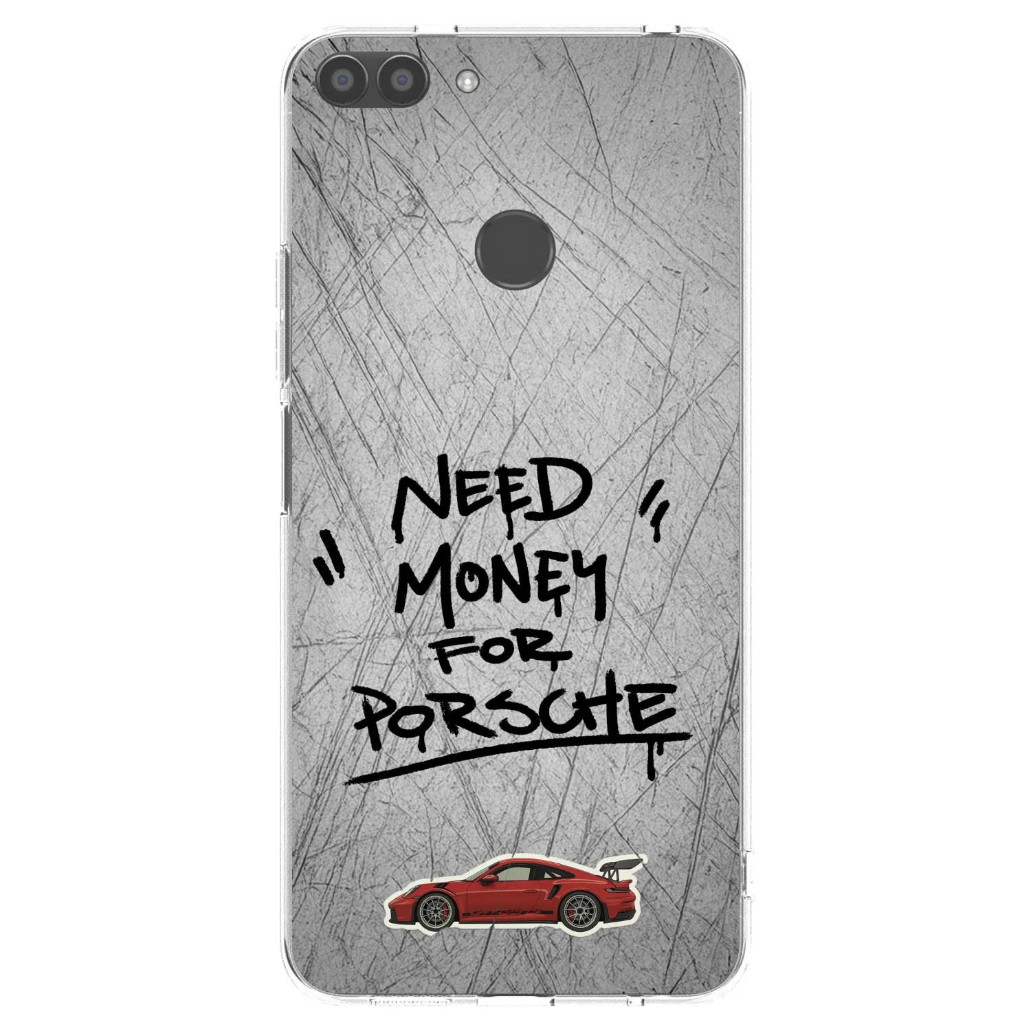 Picasee silikonska prozirna maskica za Huawei P Smart - Grey Drift