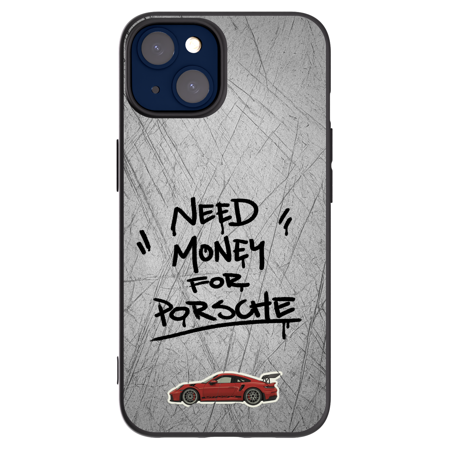 Picasee crna silikonska maskica za Apple iPhone 14 - Grey Drift
