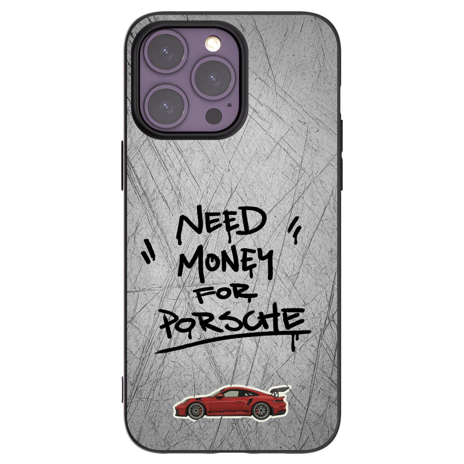 Picasee crna silikonska maskica za Apple iPhone 14 Pro Max - Grey Drift