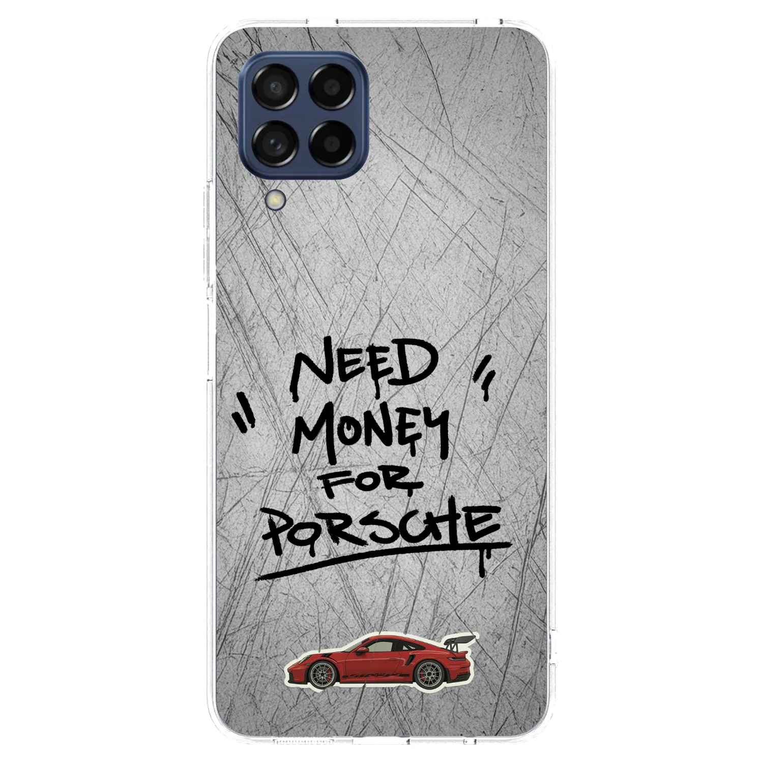 Picasee silikonska prozirna maskica za Samsung Galaxy M53 5G - Grey Drift