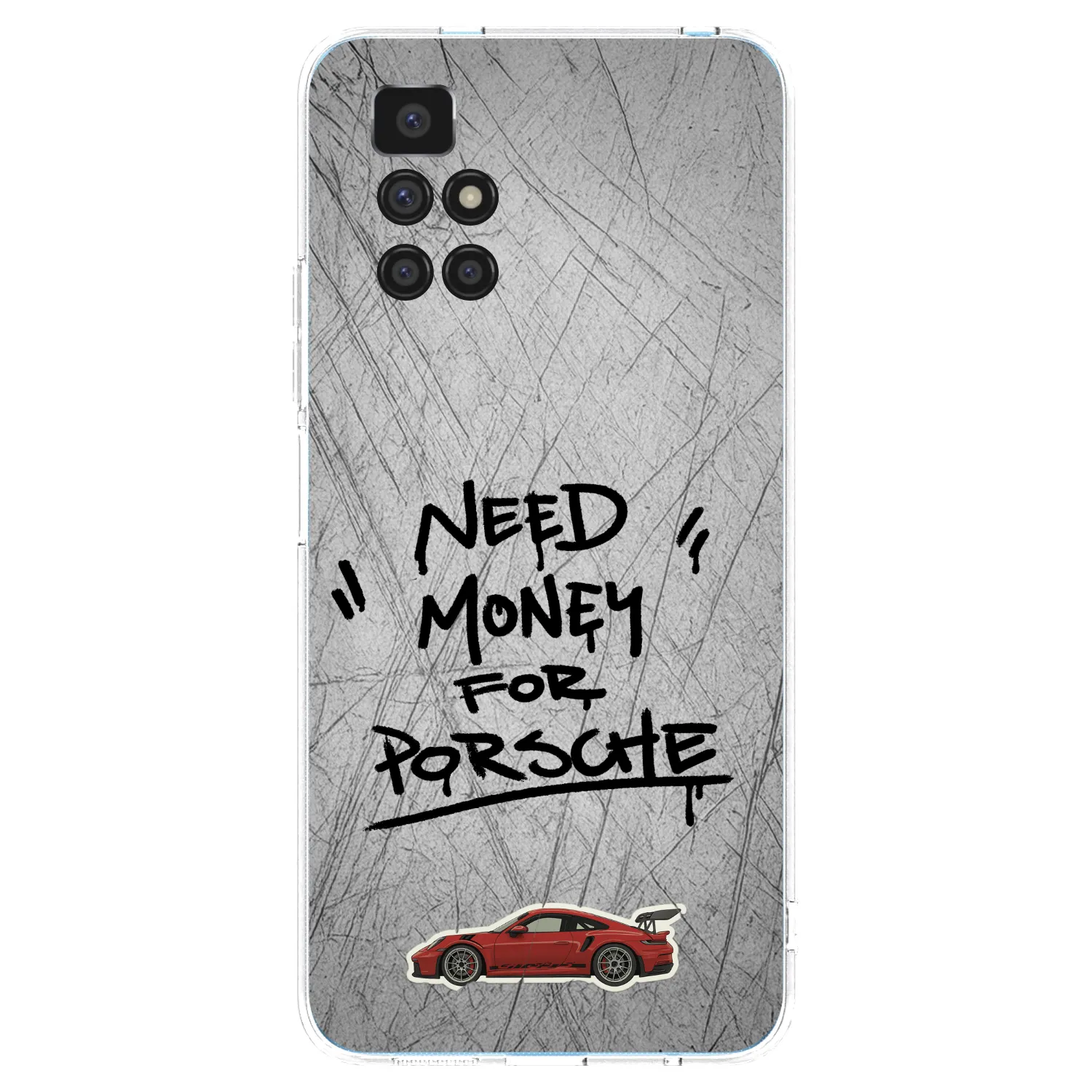 Picasee silikonska prozirna maskica za Xiaomi Redmi 10 (2022) - Grey Drift