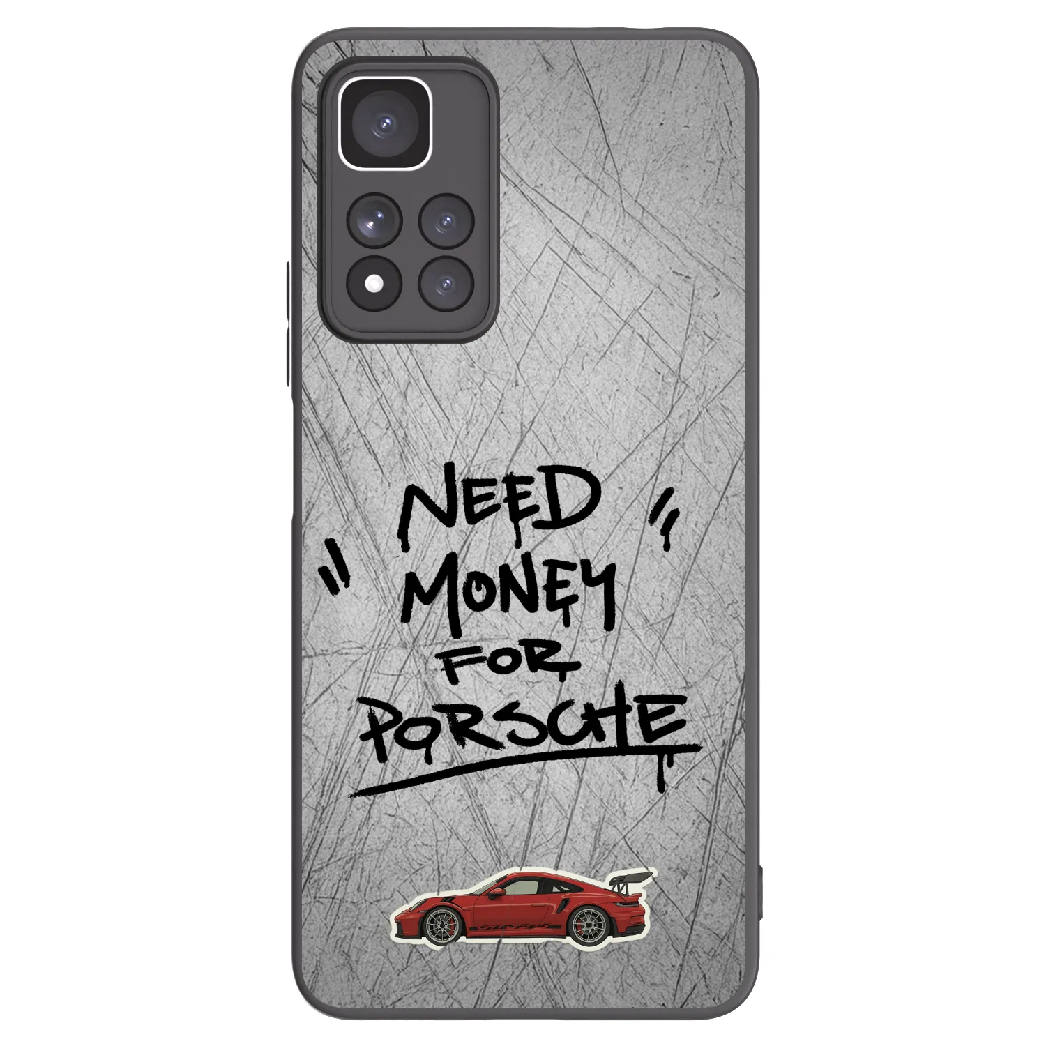 Picasee crna silikonska maskica za Xiaomi Redmi Note 11 Pro+ 5G - Grey Drift