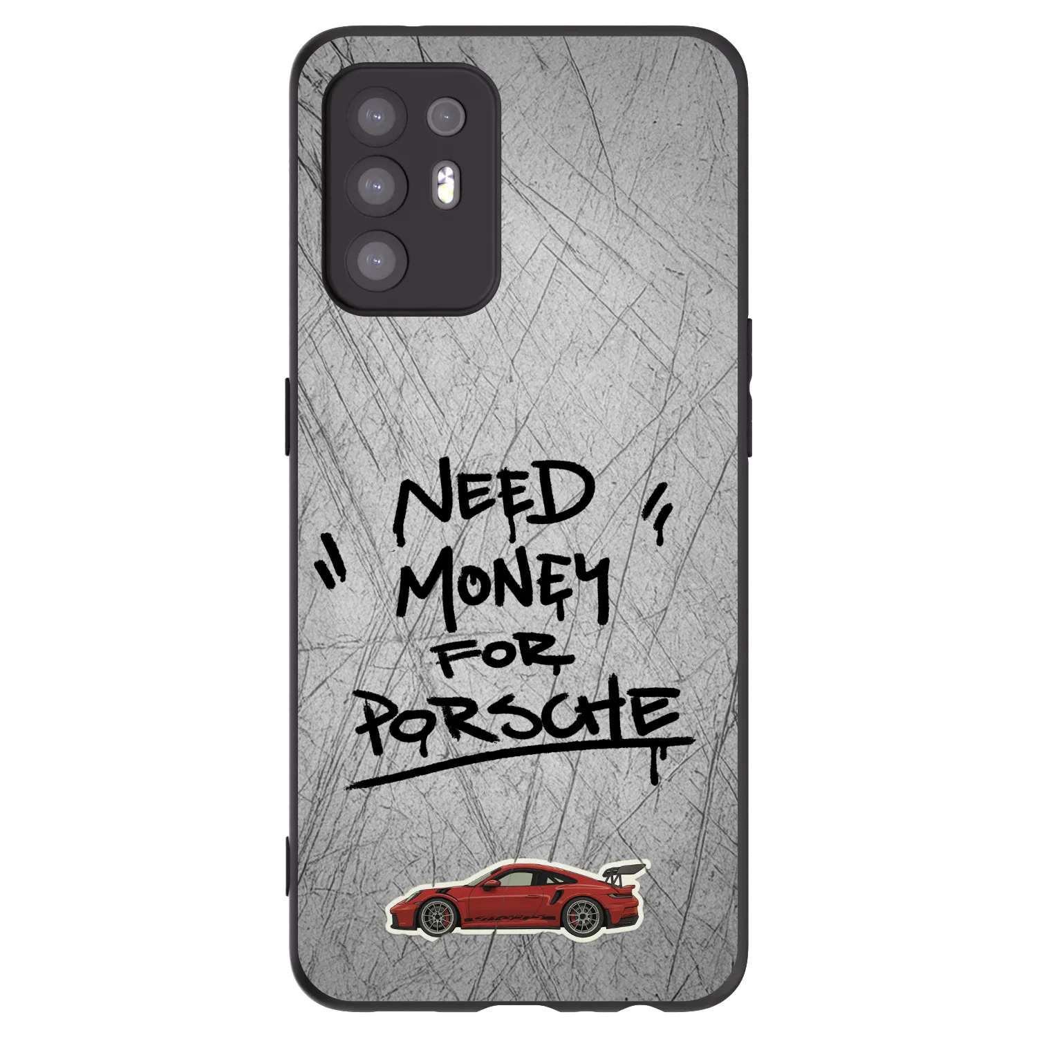 Picasee crna silikonska maskica za OPPO A94 5G - Grey Drift
