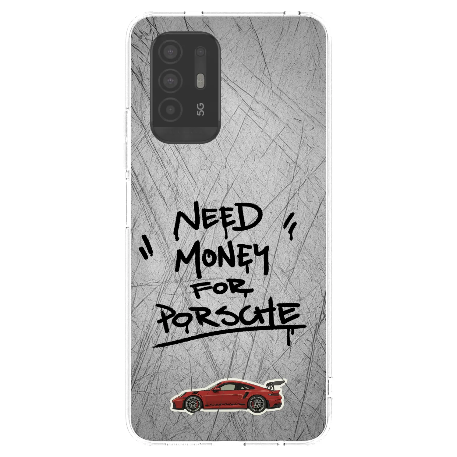 Picasee silikonska prozirna maskica za OPPO A94 5G - Grey Drift
