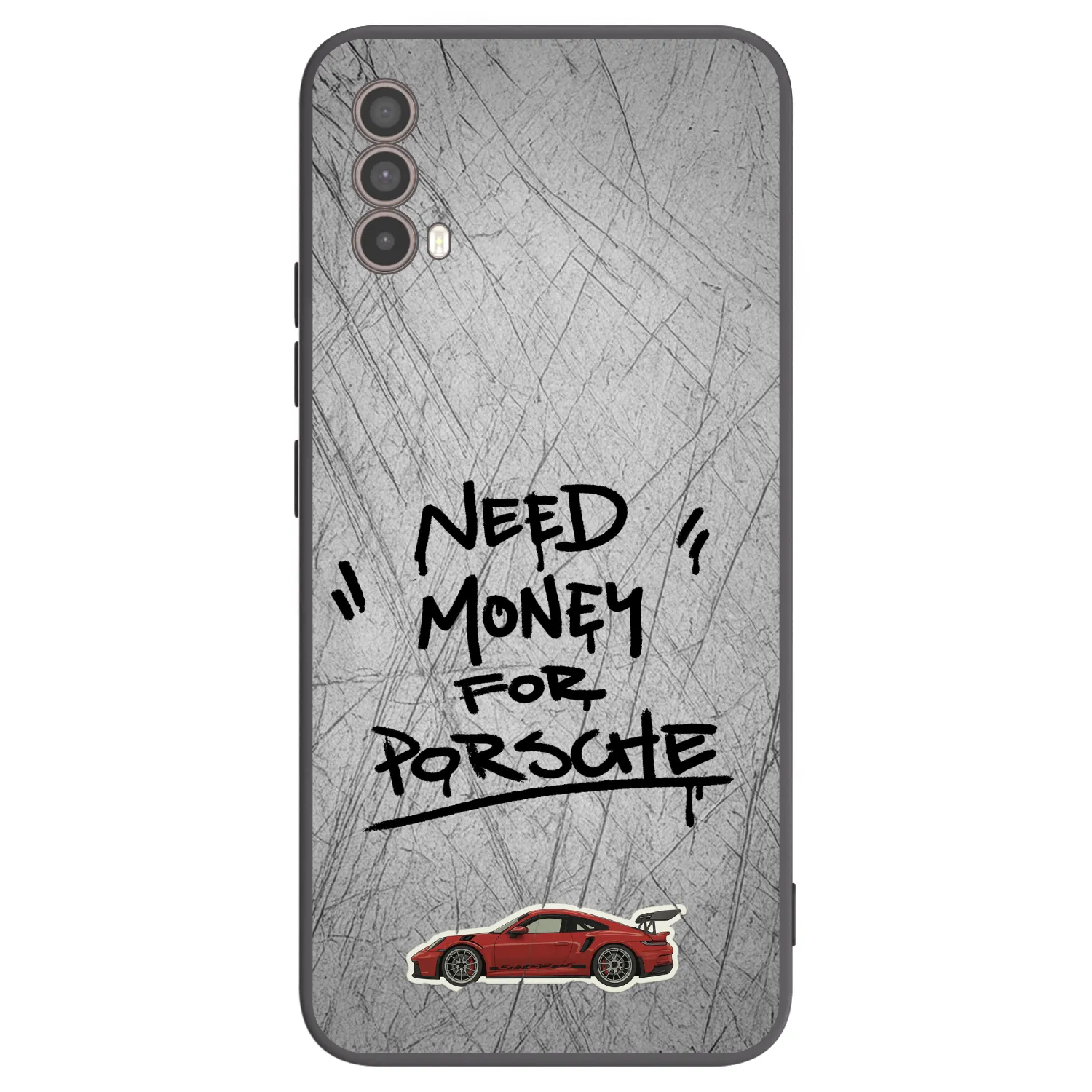 Picasee crna silikonska maskica za Motorola Moto E40 - Grey Drift