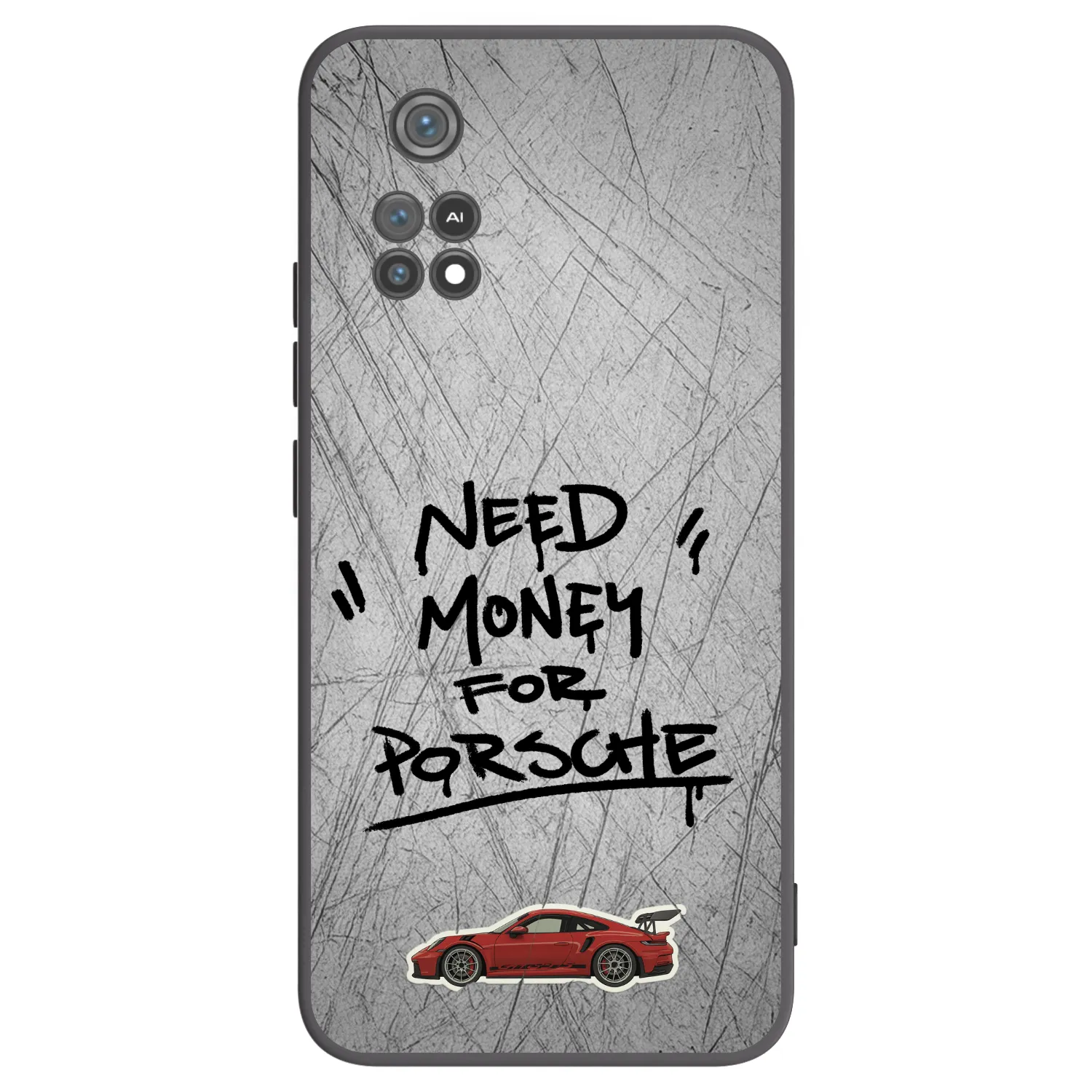 Picasee crna silikonska maskica za Xiaomi Poco M4 Pro - Grey Drift