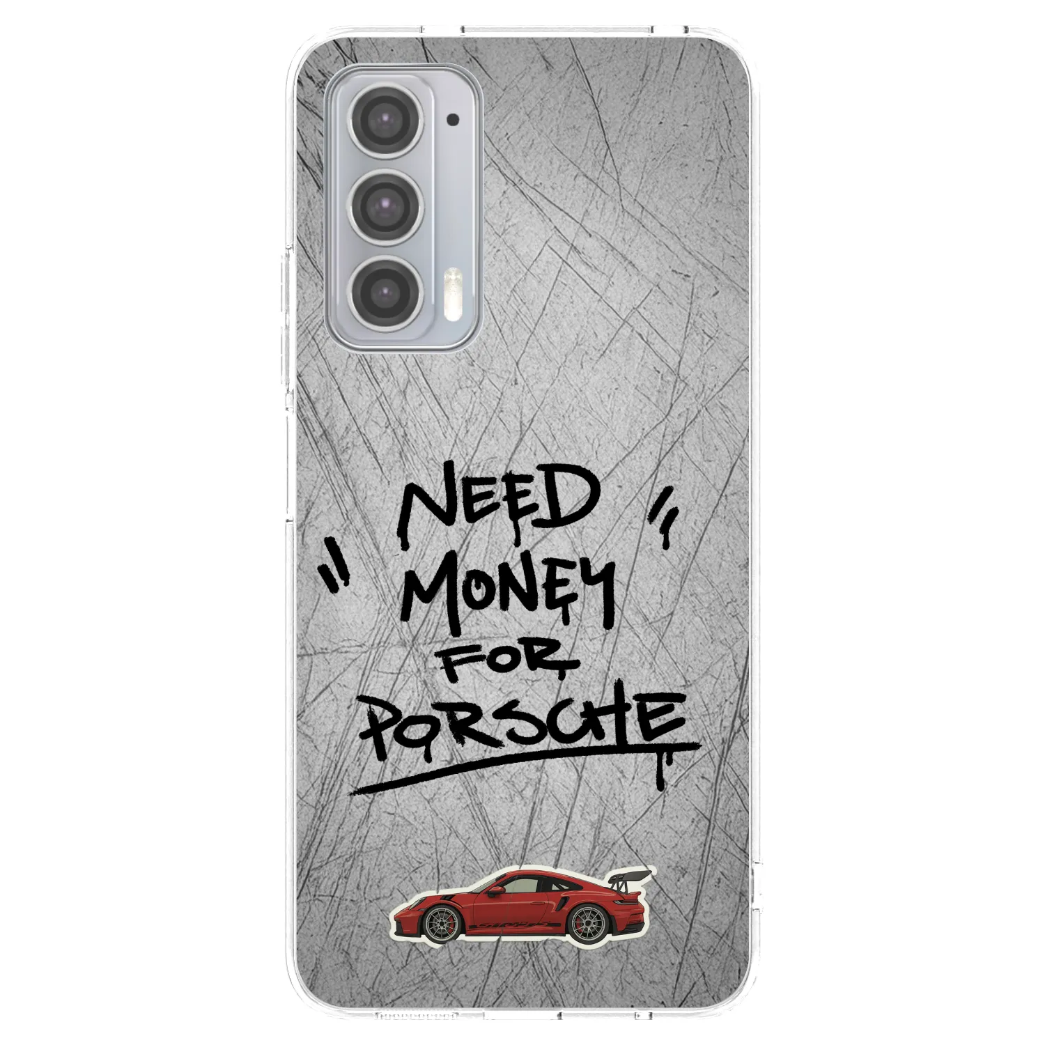 Picasee silikonska prozirna maskica za Motorola Edge 20 - Grey Drift