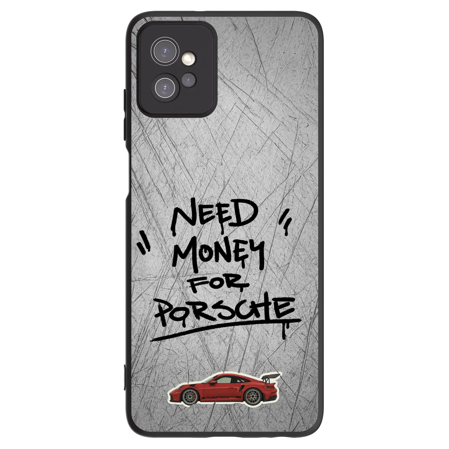 Picasee crna silikonska maskica za Motorola Moto G32 - Grey Drift