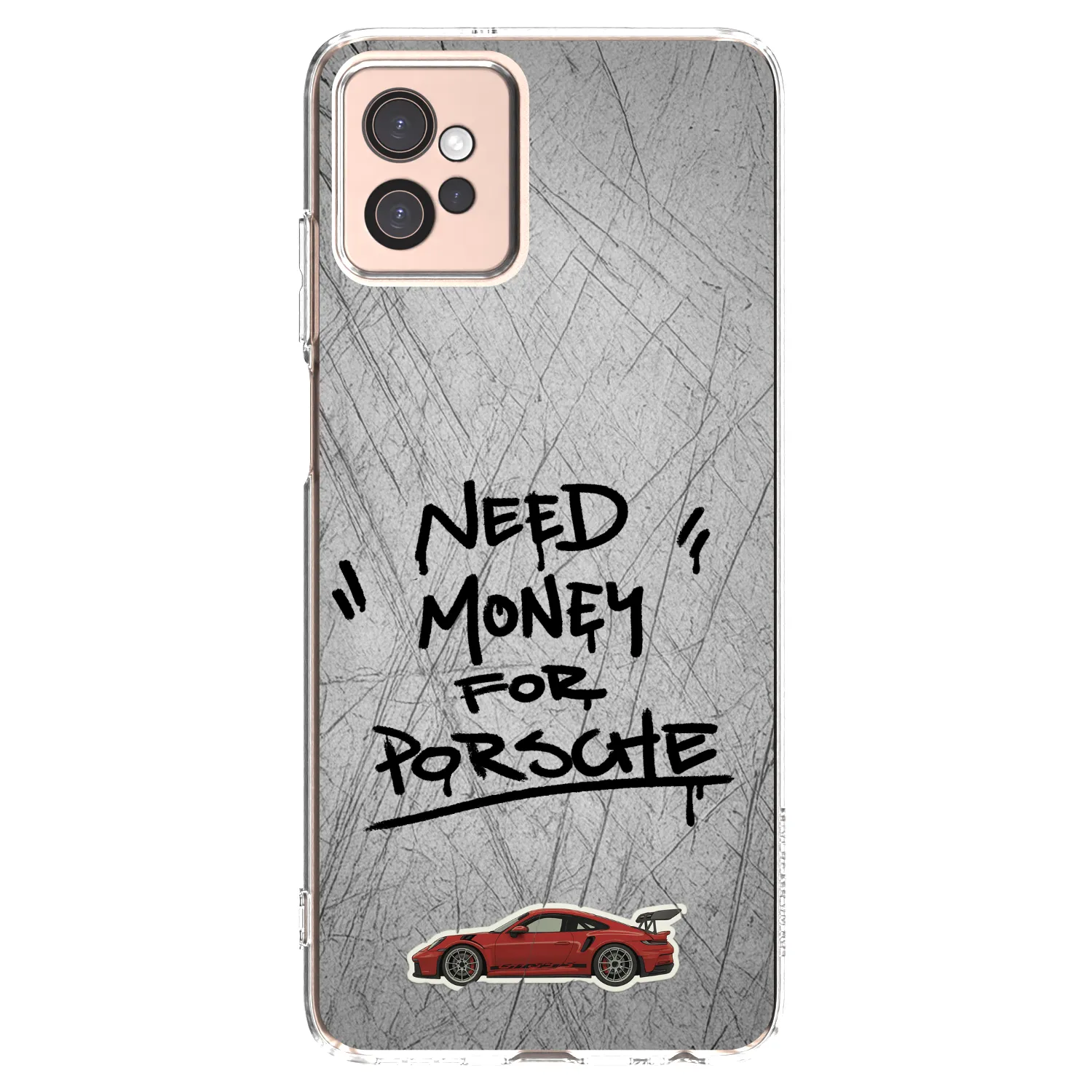 Picasee silikonska prozirna maskica za Motorola Moto G32 - Grey Drift