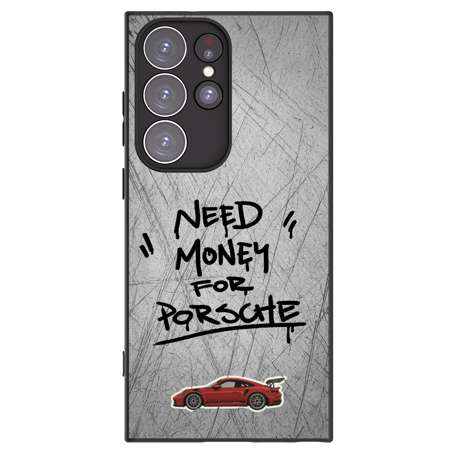 Picasee crna silikonska maskica za Samsung Galaxy S23 Ultra 5G - Grey Drift