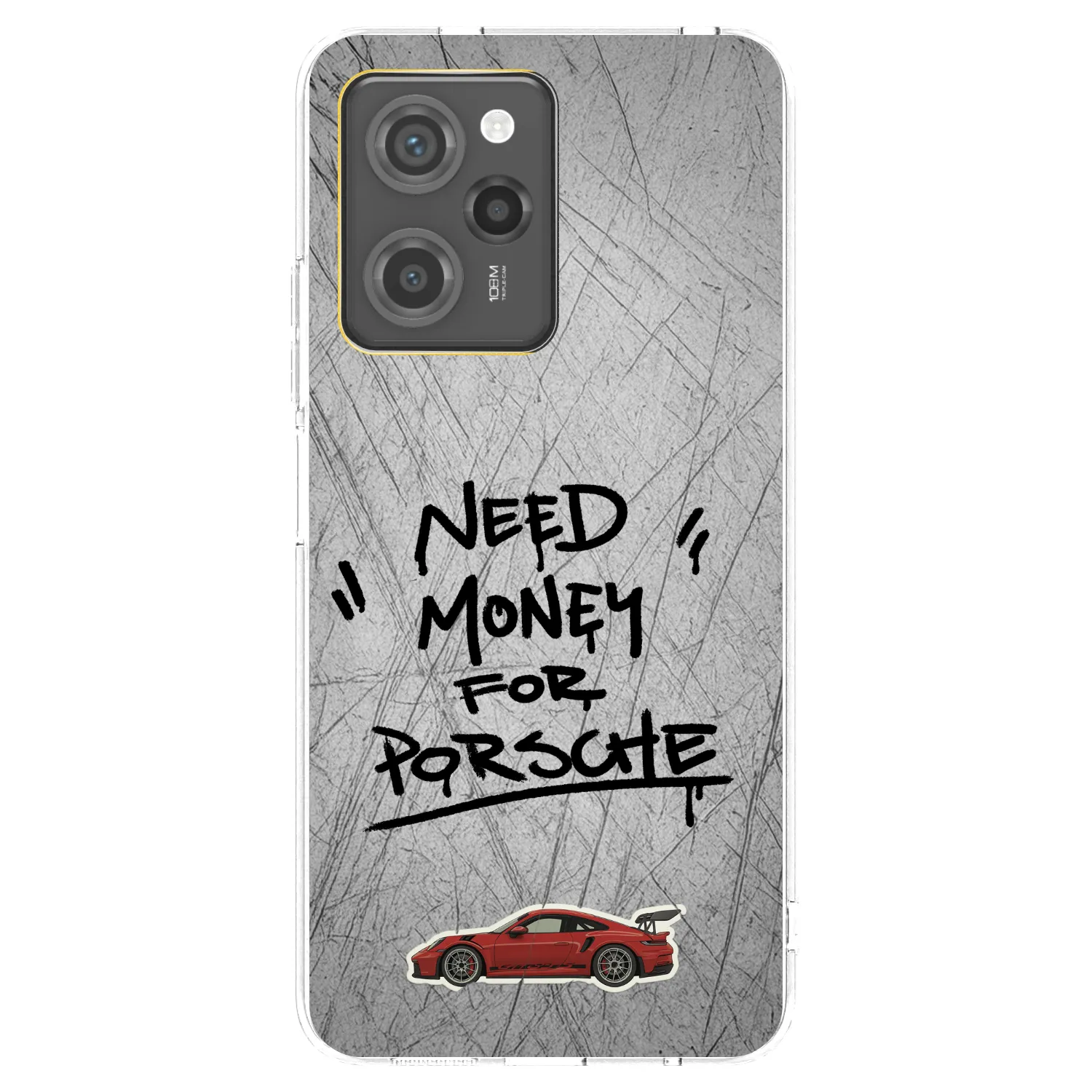 Picasee silikonska prozirna maskica za Xiaomi Poco X5 Pro - Grey Drift