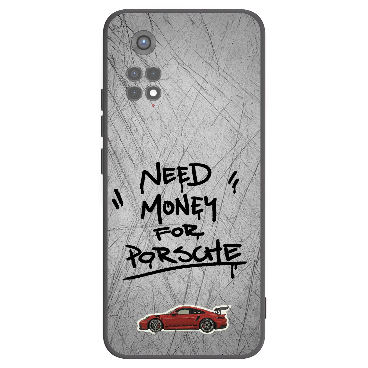 Picasee crna silikonska maskica za Xiaomi Redmi Note 11S 5G - Grey Drift