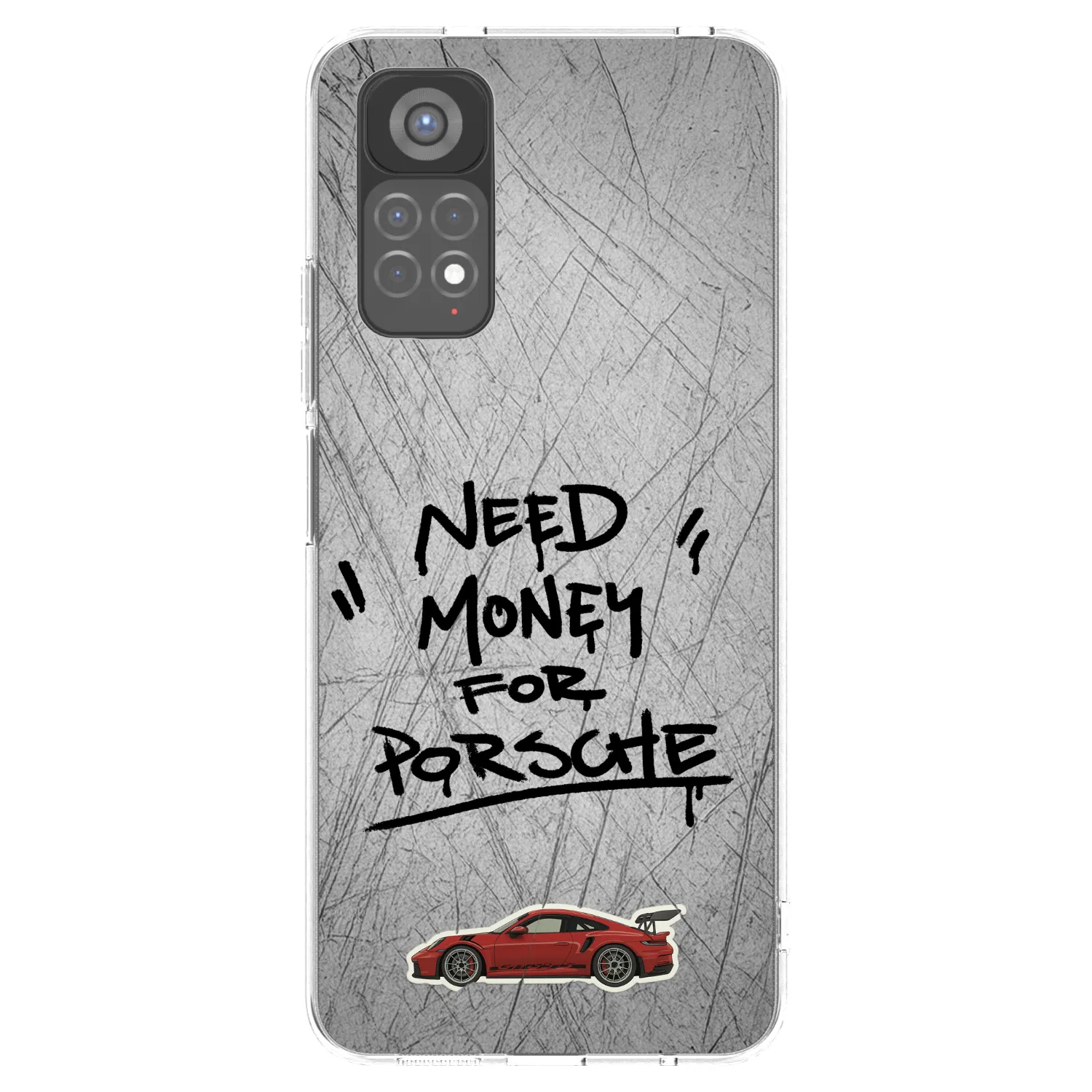 Picasee silikonska prozirna maskica za Xiaomi Redmi Note 11S 5G - Grey Drift