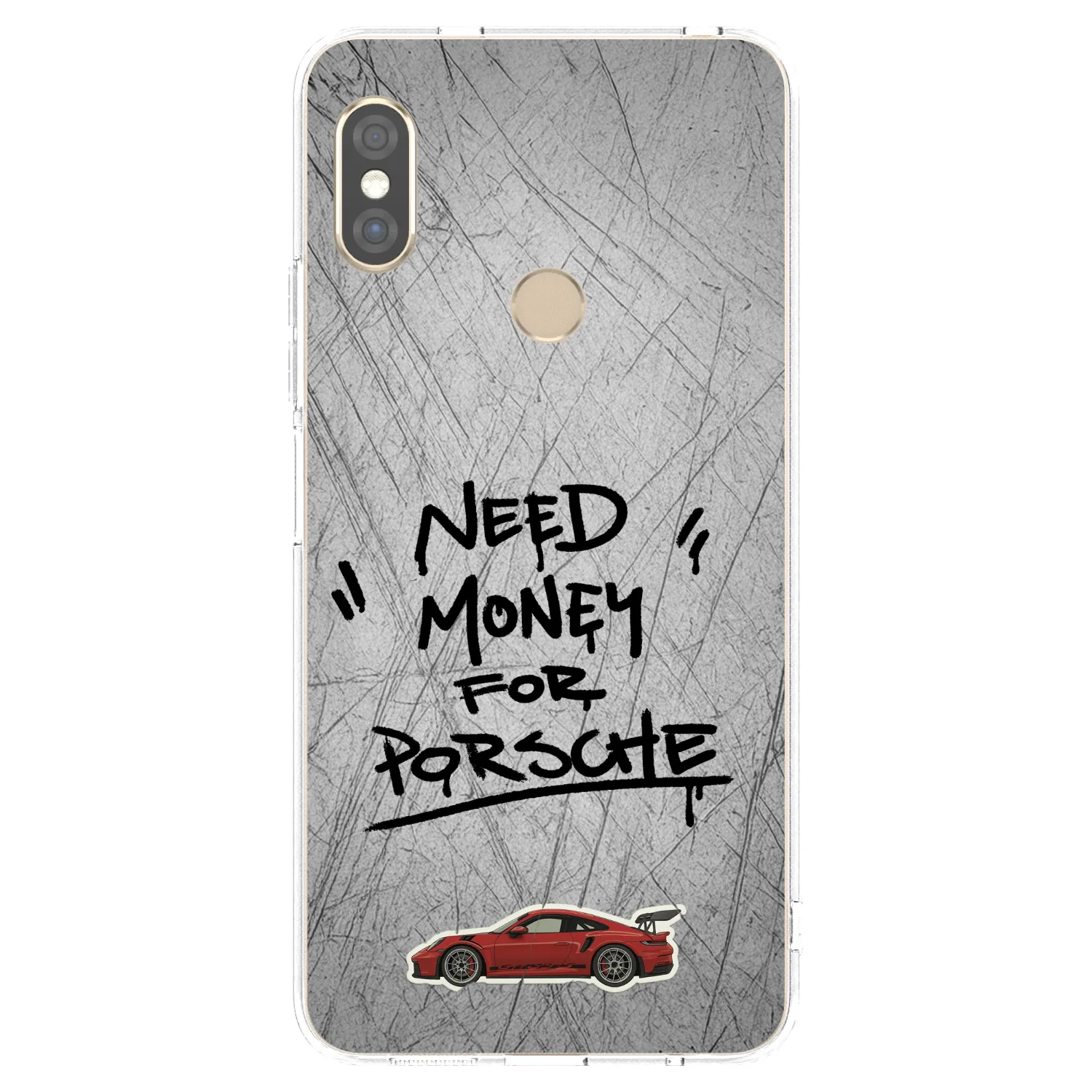 Picasee silikonska prozirna maskica za Xiaomi Redmi Note 5 Global - Grey Drift
